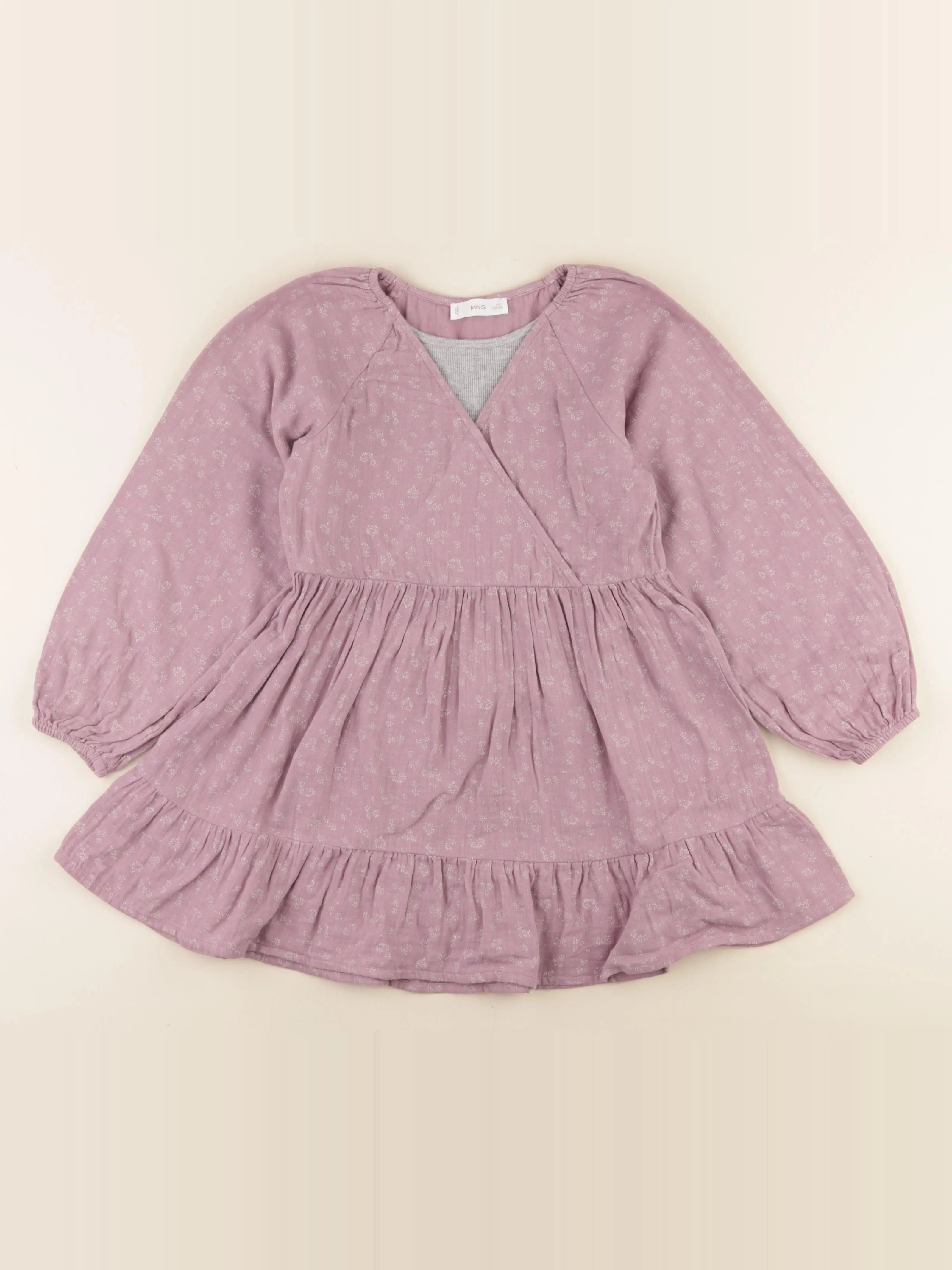 Mango - robe violet - 8 ans