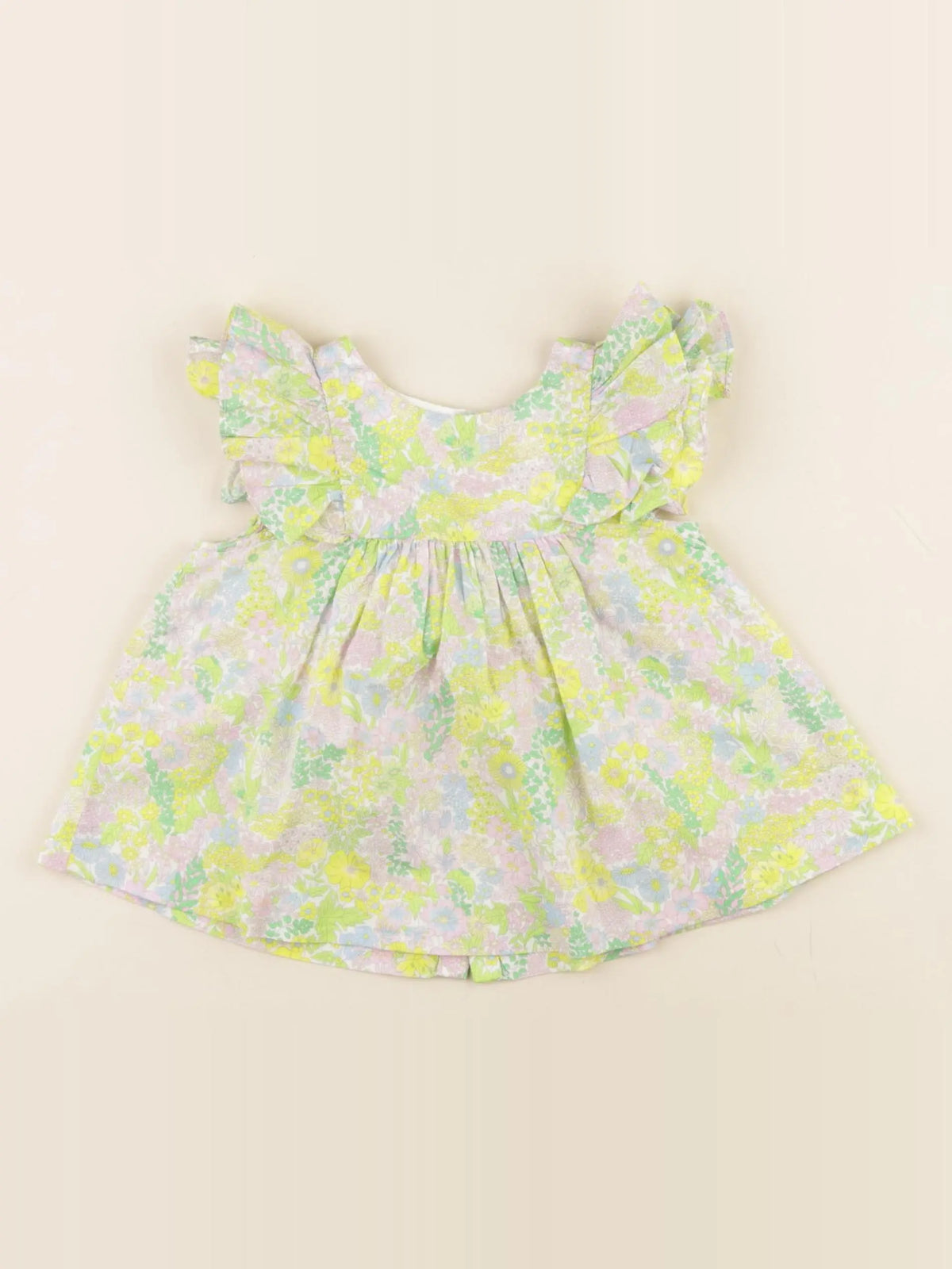 Jacadi - blouse liberty vert - 18 mois