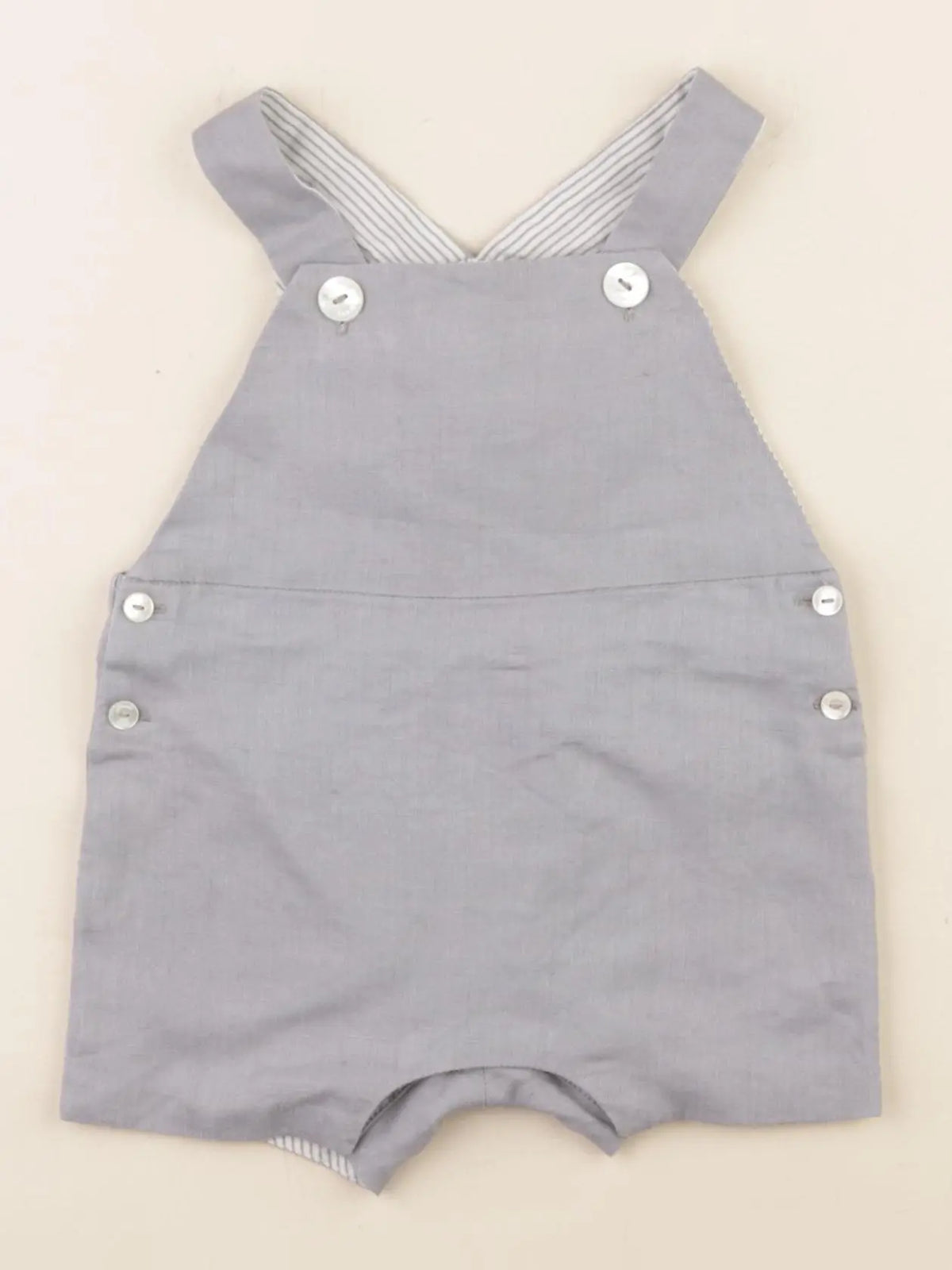 Jacadi - salopette gris - 6 mois