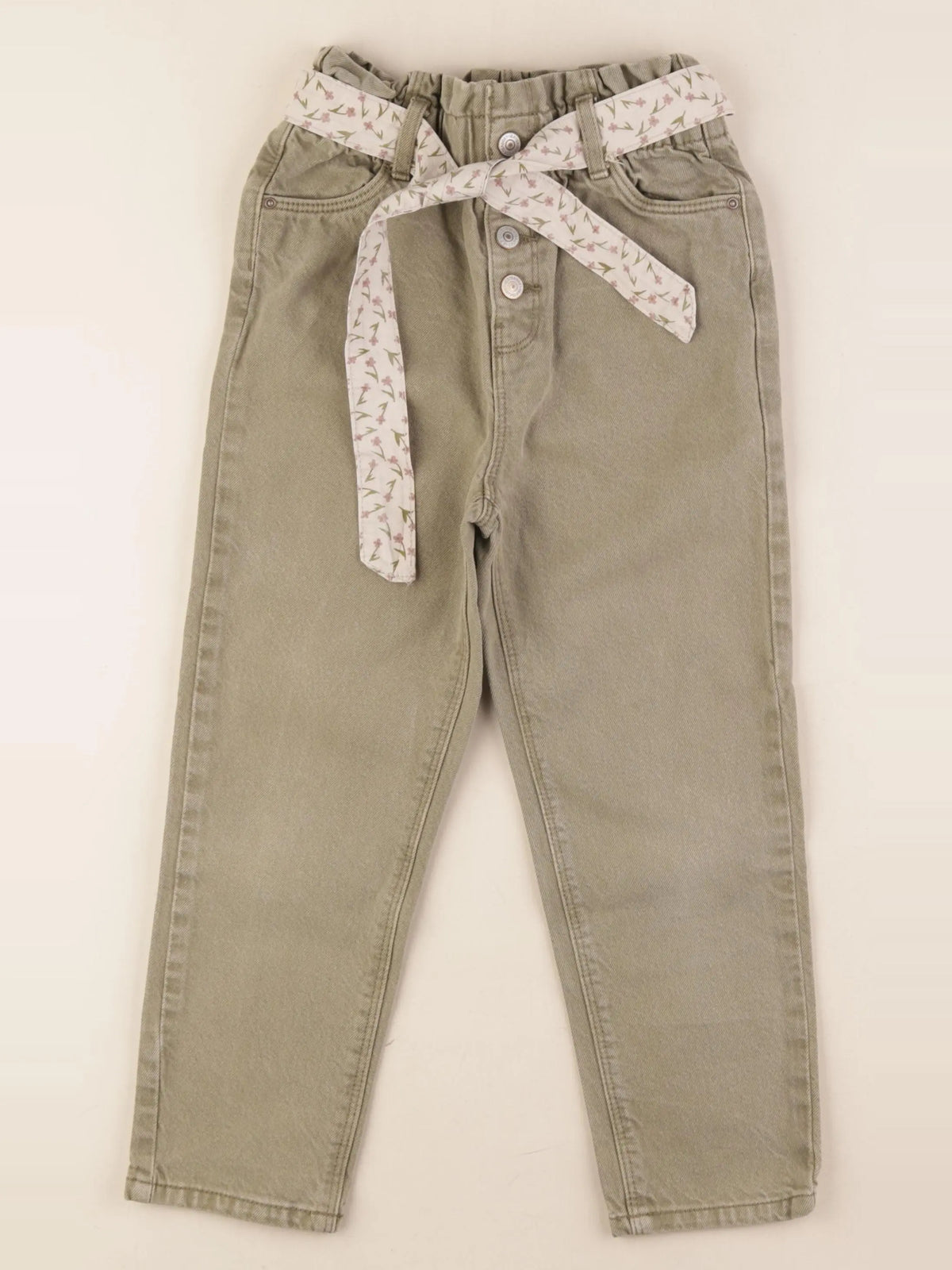 Vertbaudet - jean vert - 7 ans