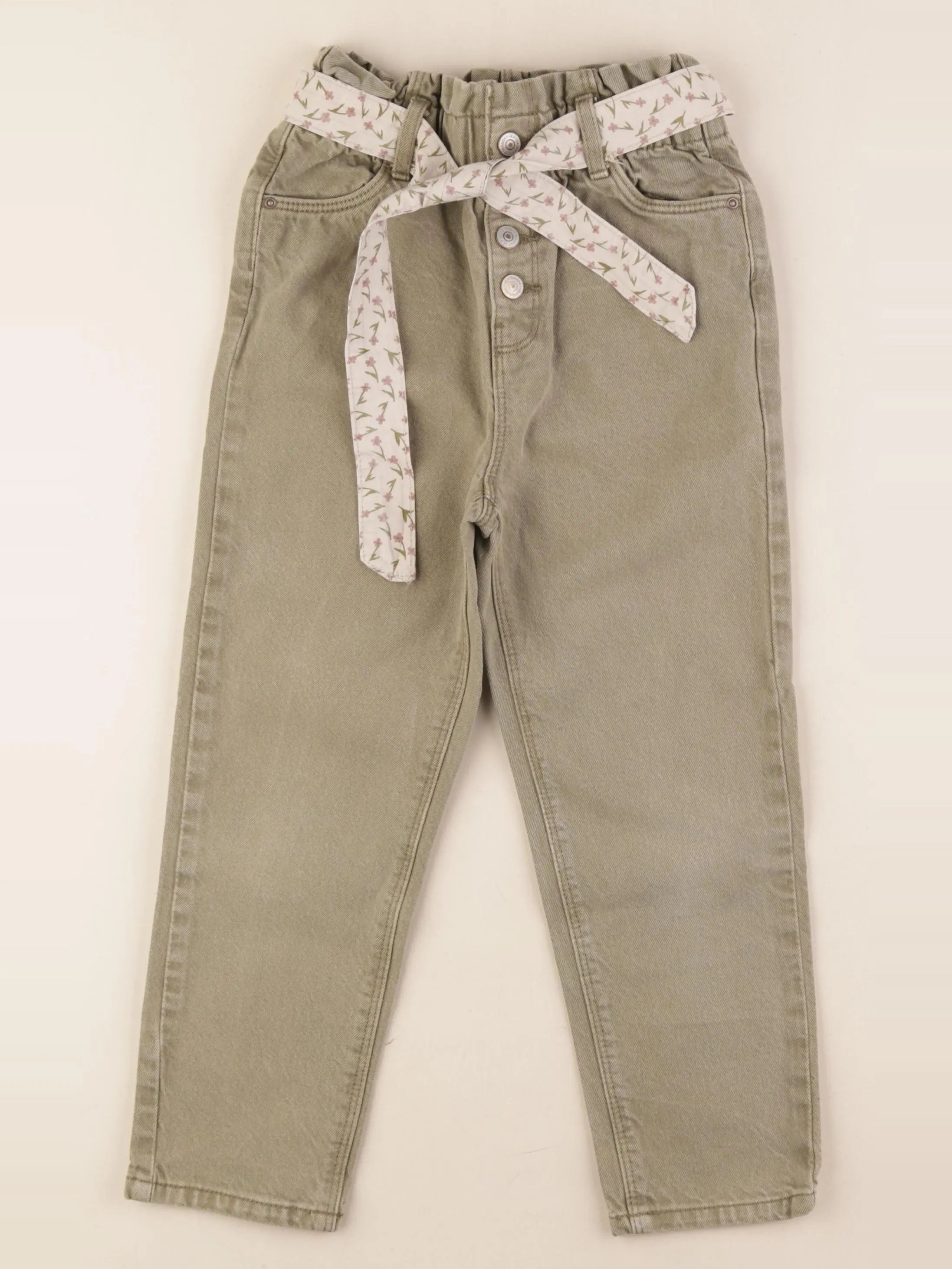 Vertbaudet - jean vert - 7 ans