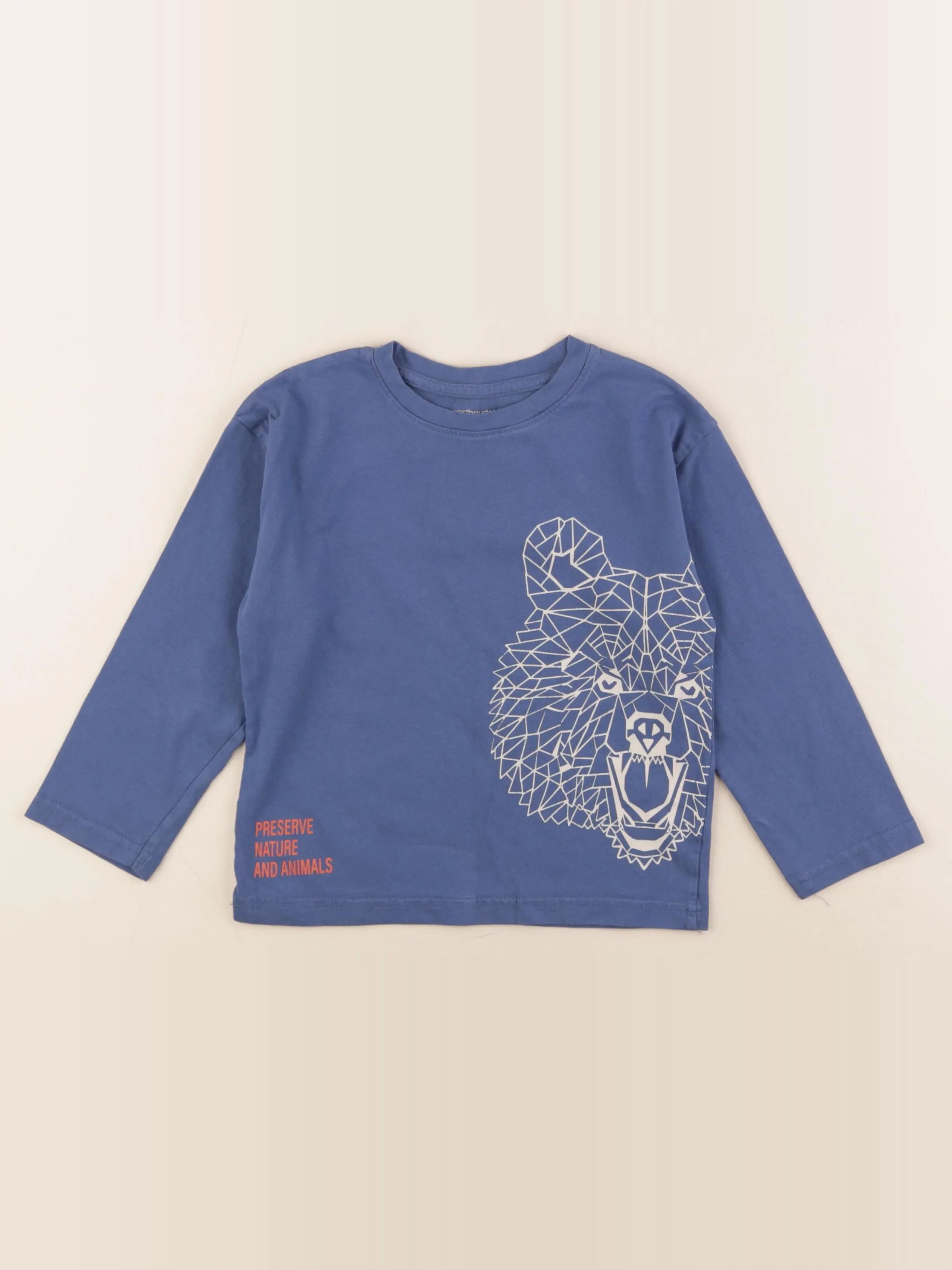 Vertbaudet - tee-shirt bleu - 5 ans
