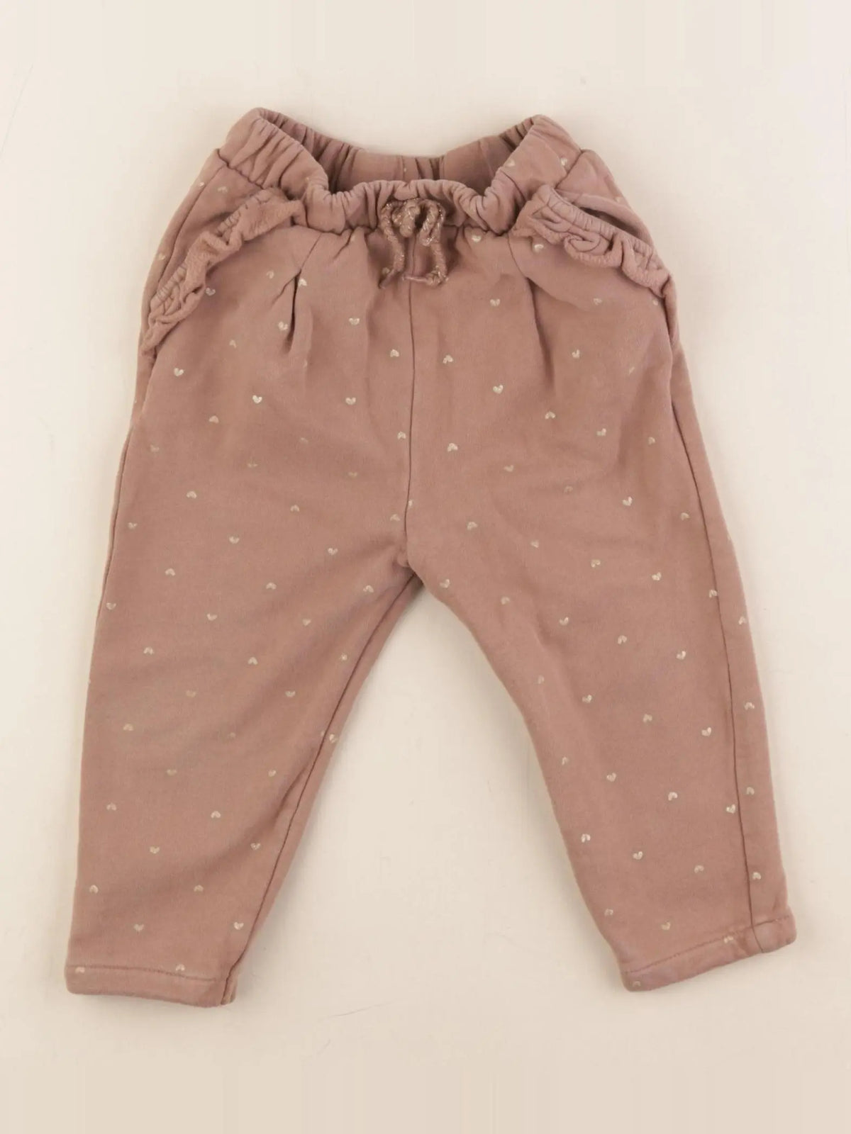 Vertbaudet - pantalon marron, or - 24 mois