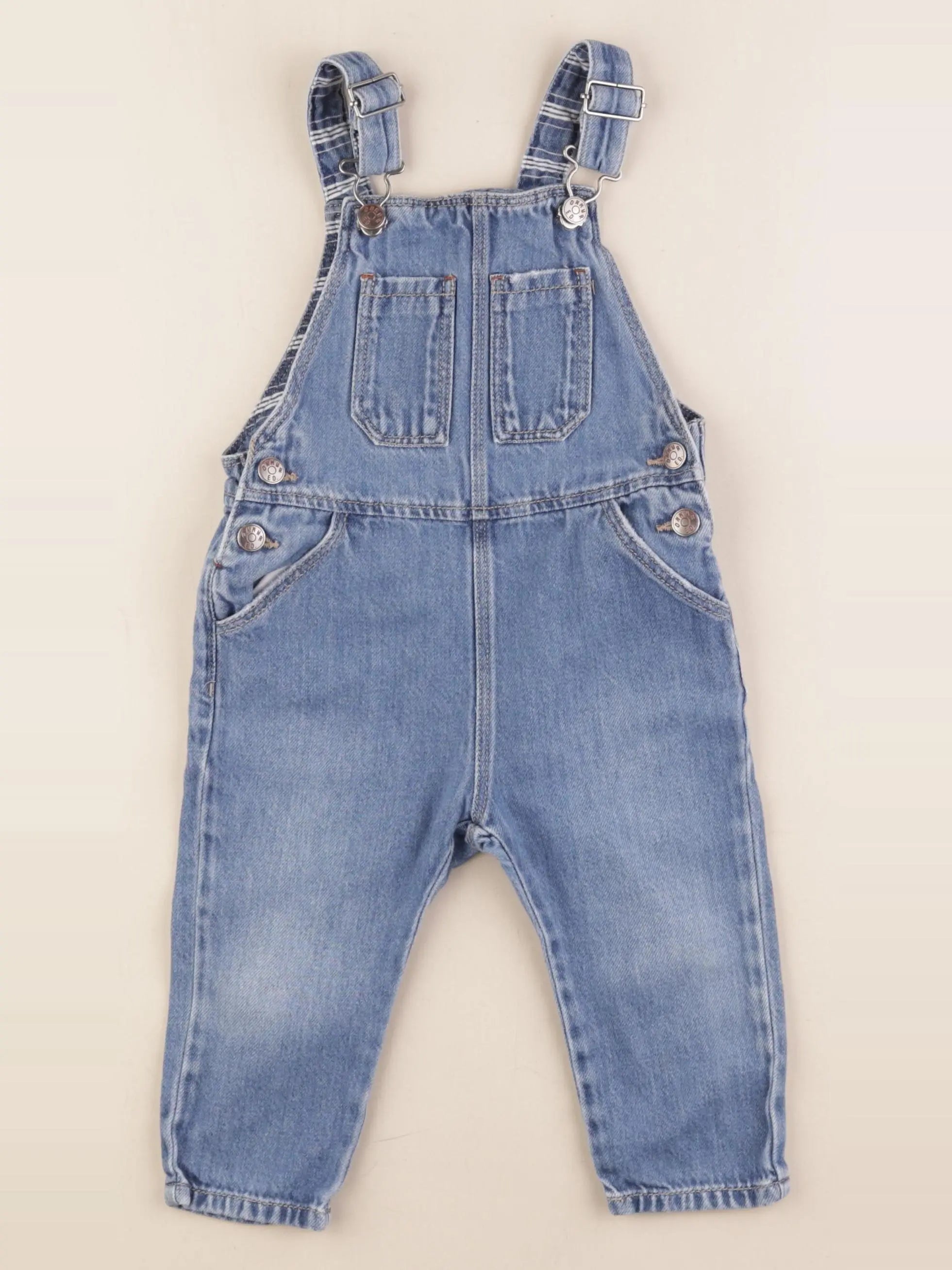Zara - salopette bleu - 9/12 mois