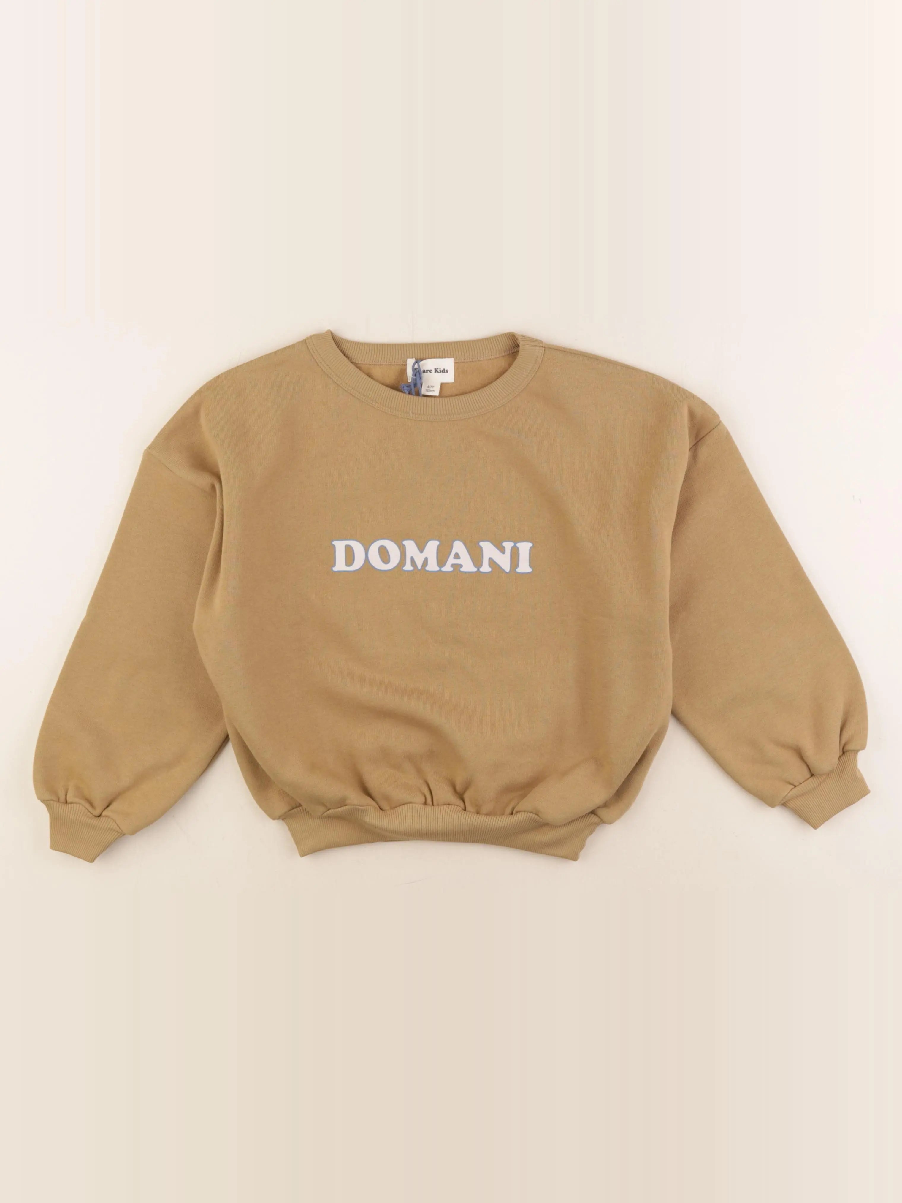 We are kids - sweat marron - 6/7 ans