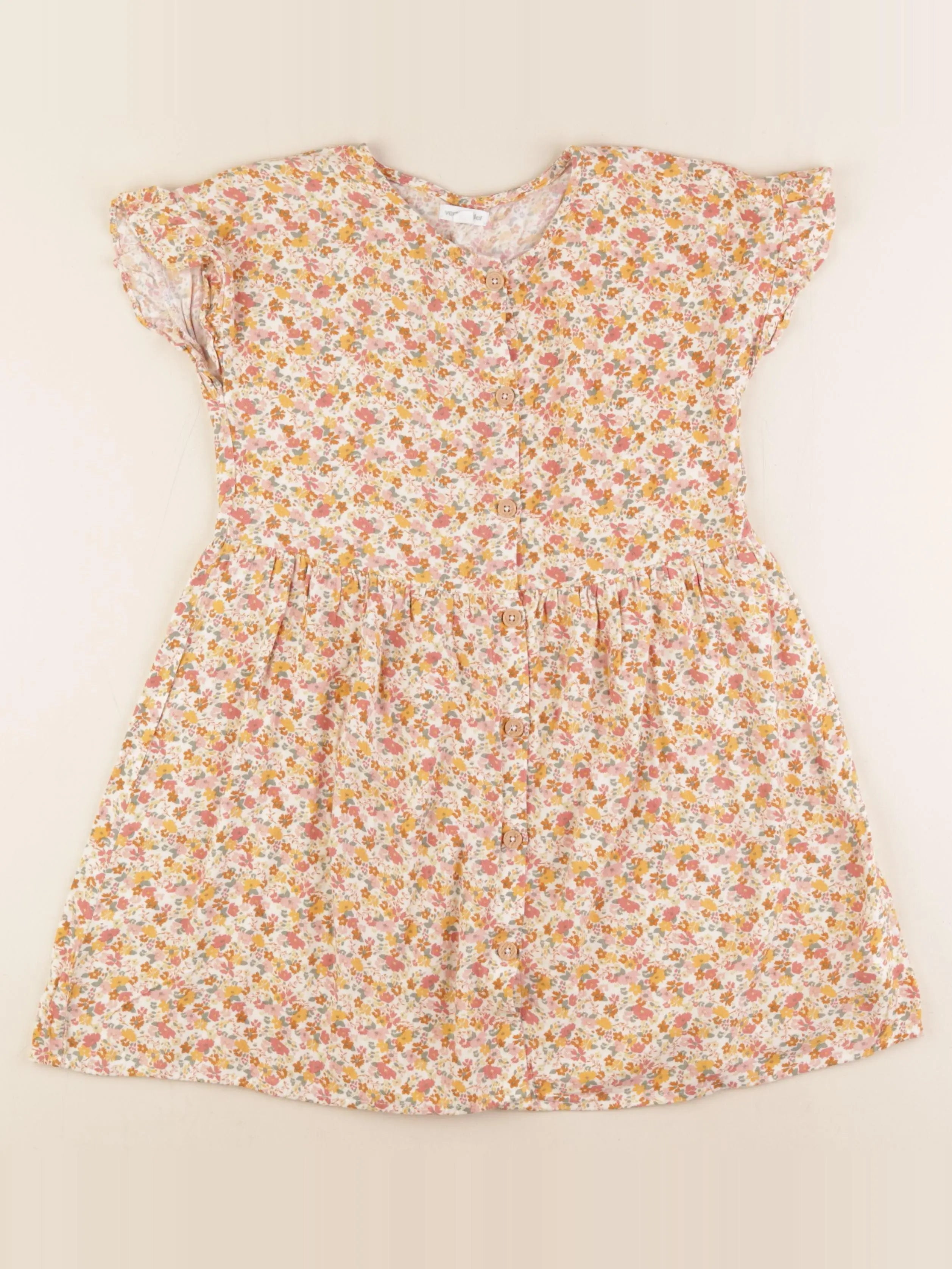 Vertbaudet - robe multicolore - 8 ans