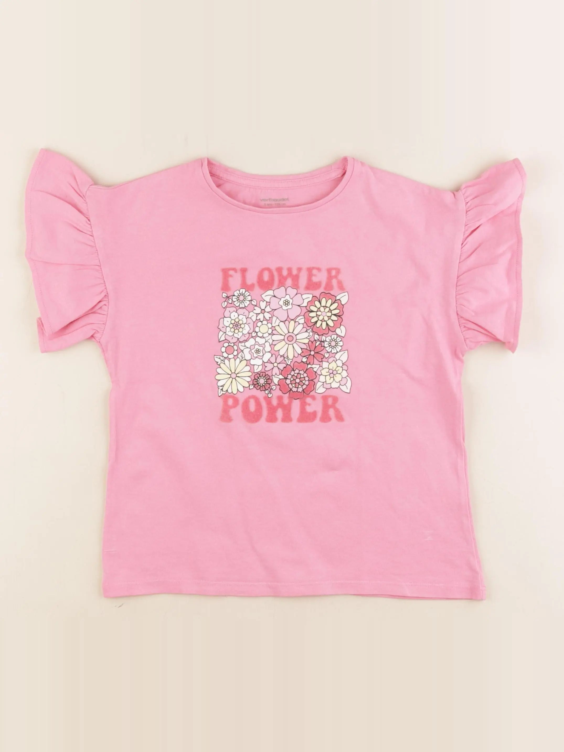 Vertbaudet - tee-shirt rose - 8 ans