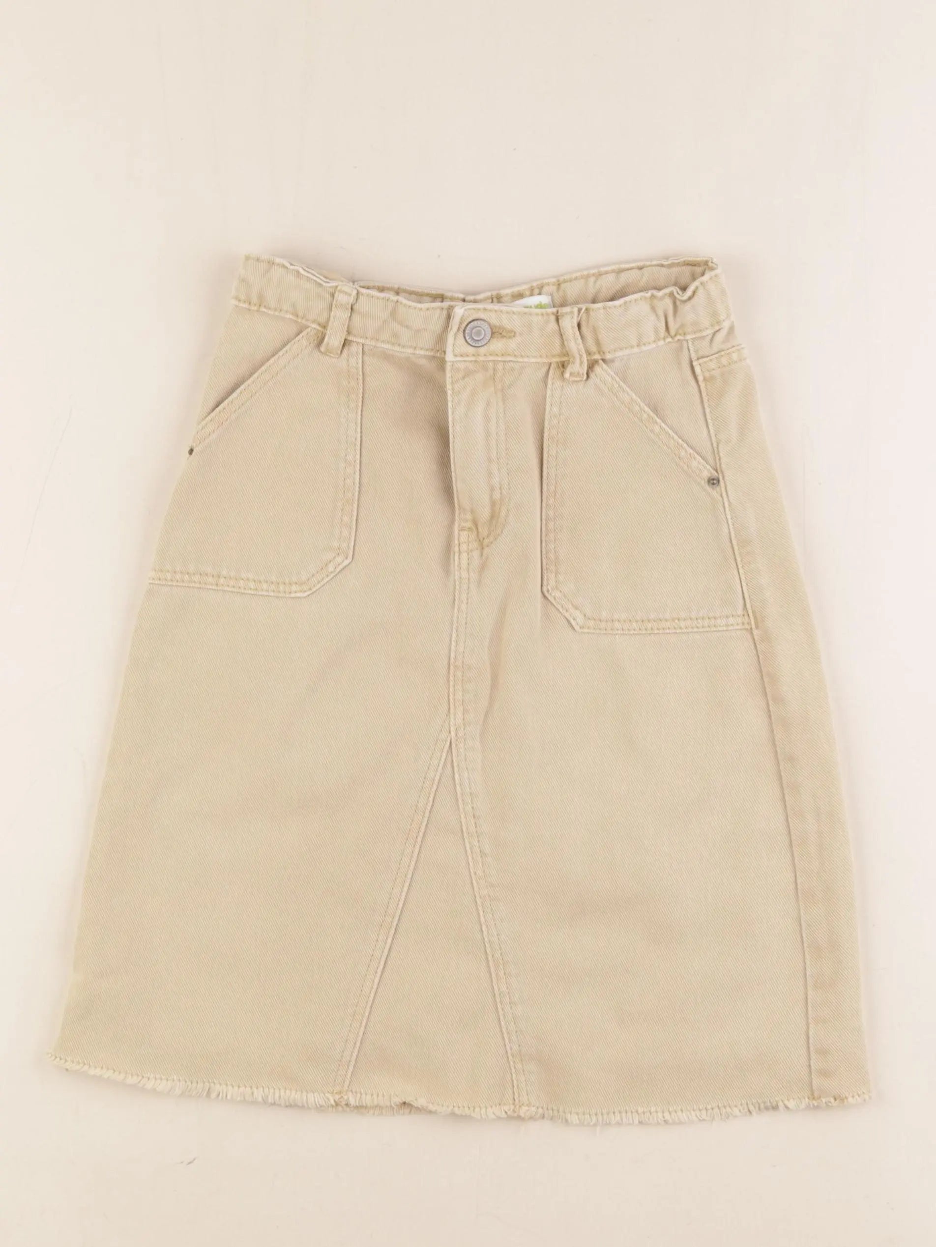 Vertbaudet - jupe beige - 6 ans