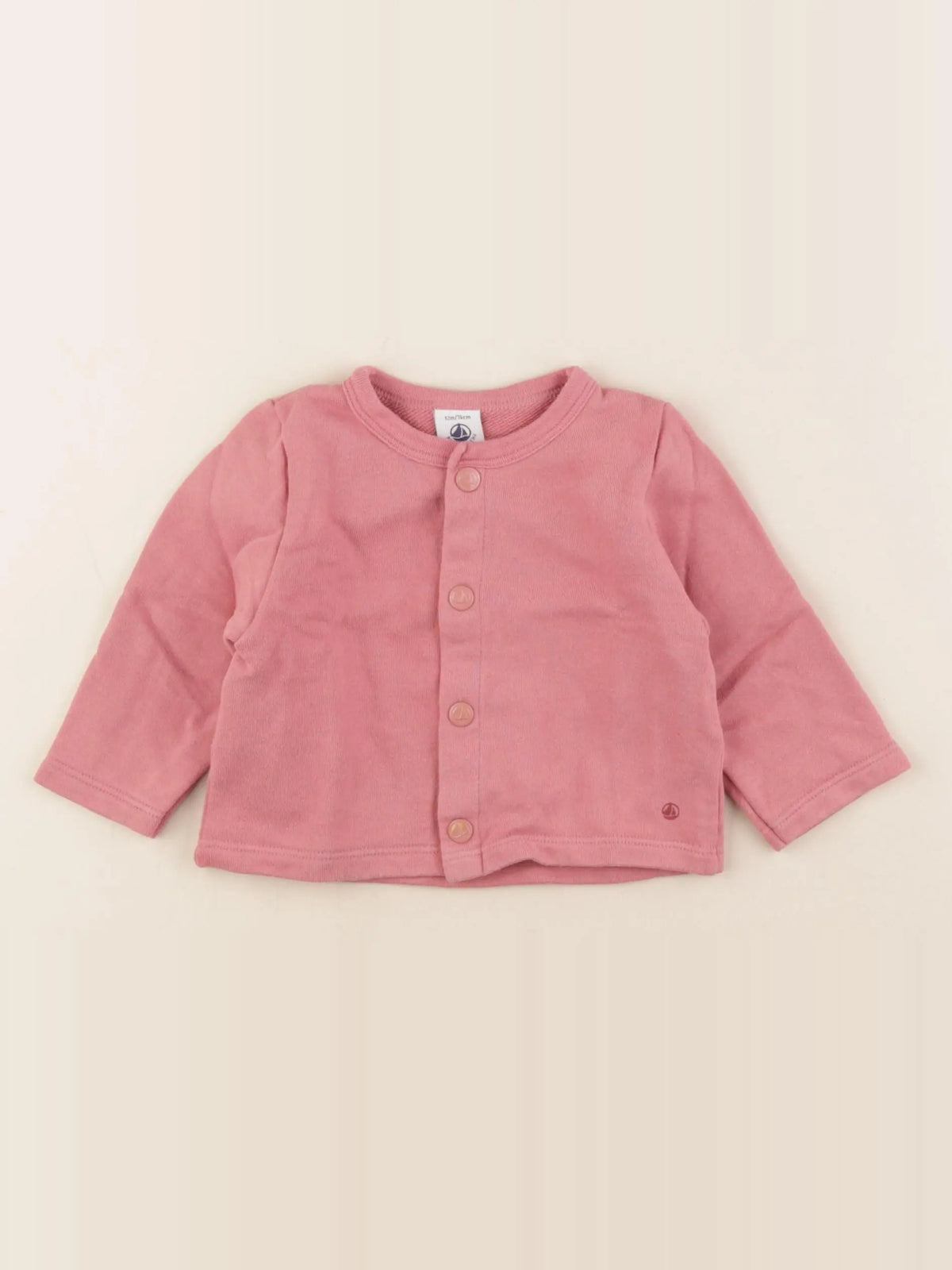 Petit Bateau - sweat rose - 12 mois