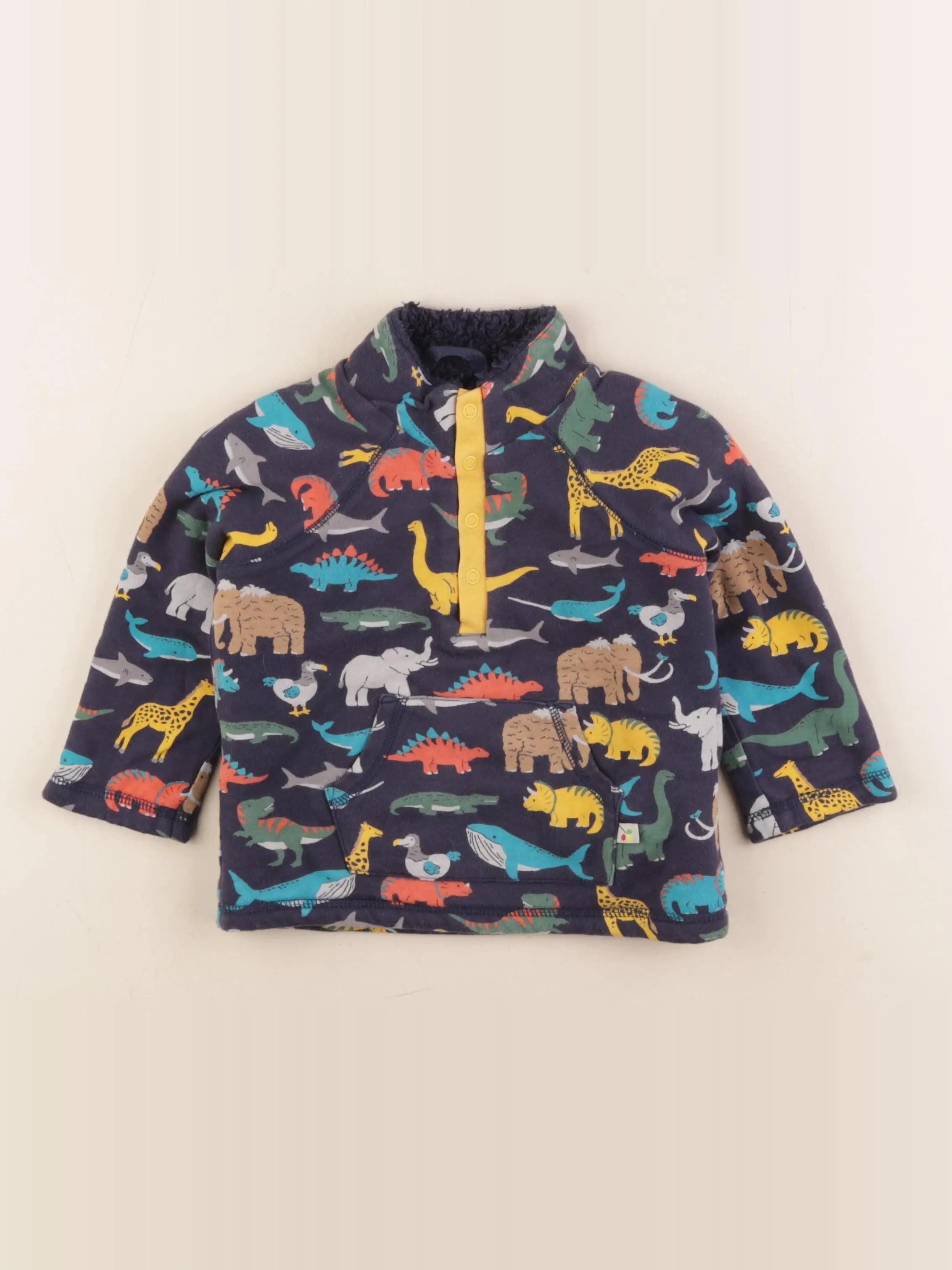 Frugi - sweat multicolore - 12/18 mois