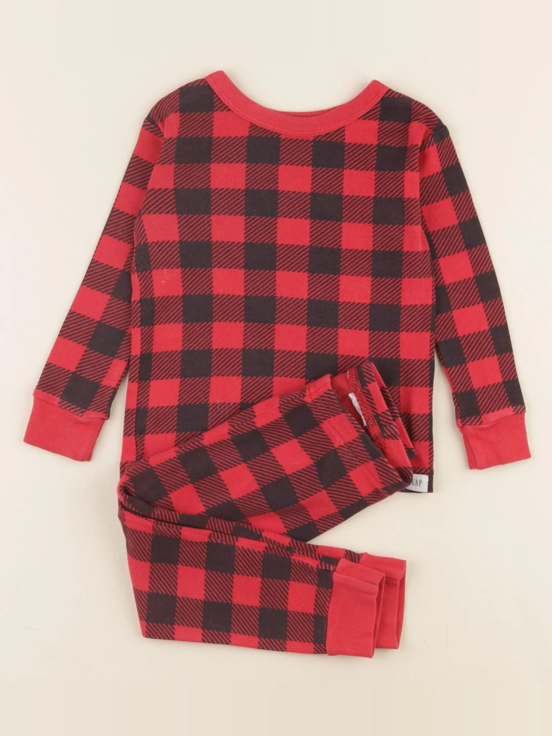 GAP - pyjama coton rouge, noir - 18/24 mois