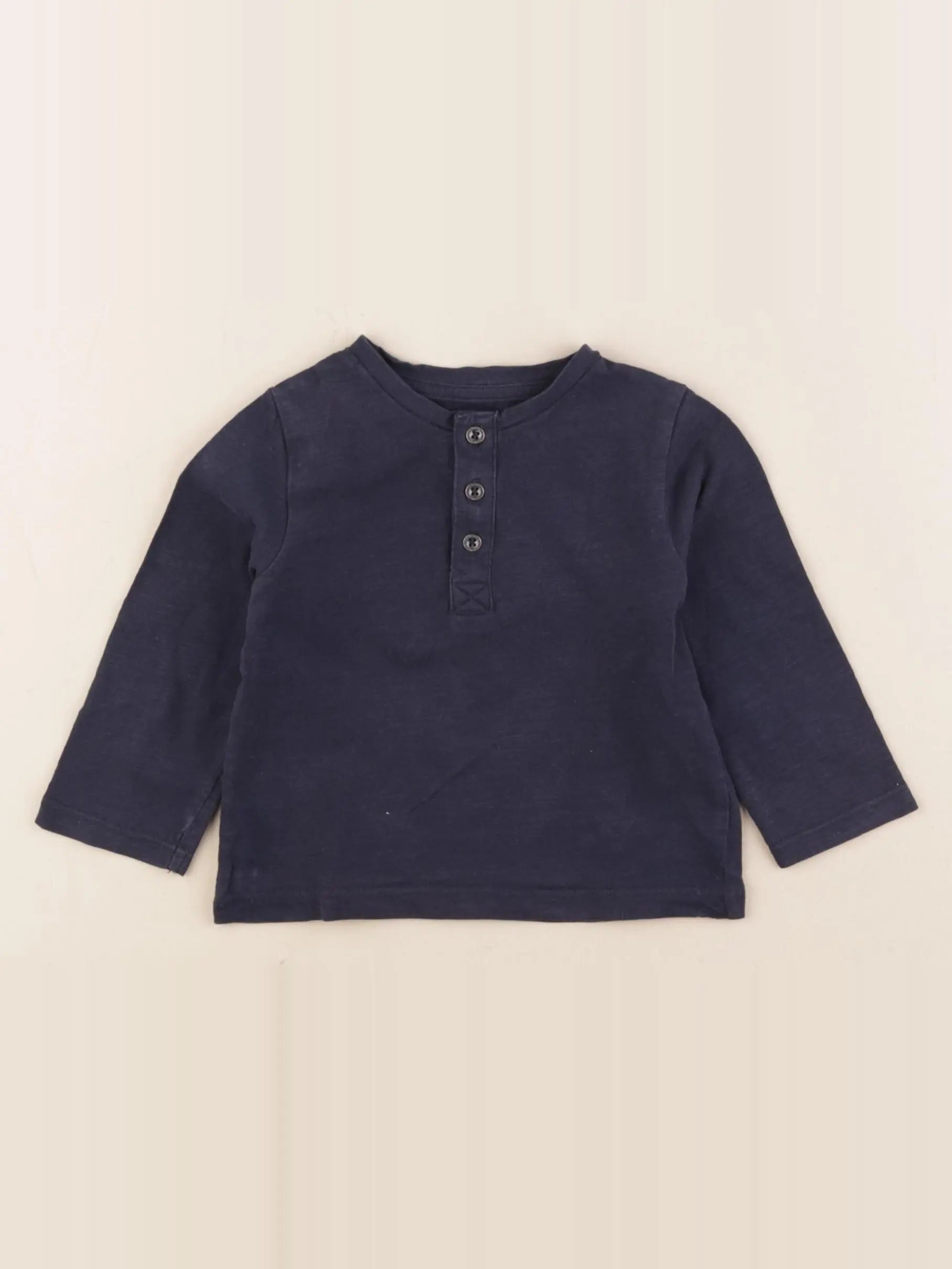 Vertbaudet - tee-shirt bleu - 9 mois