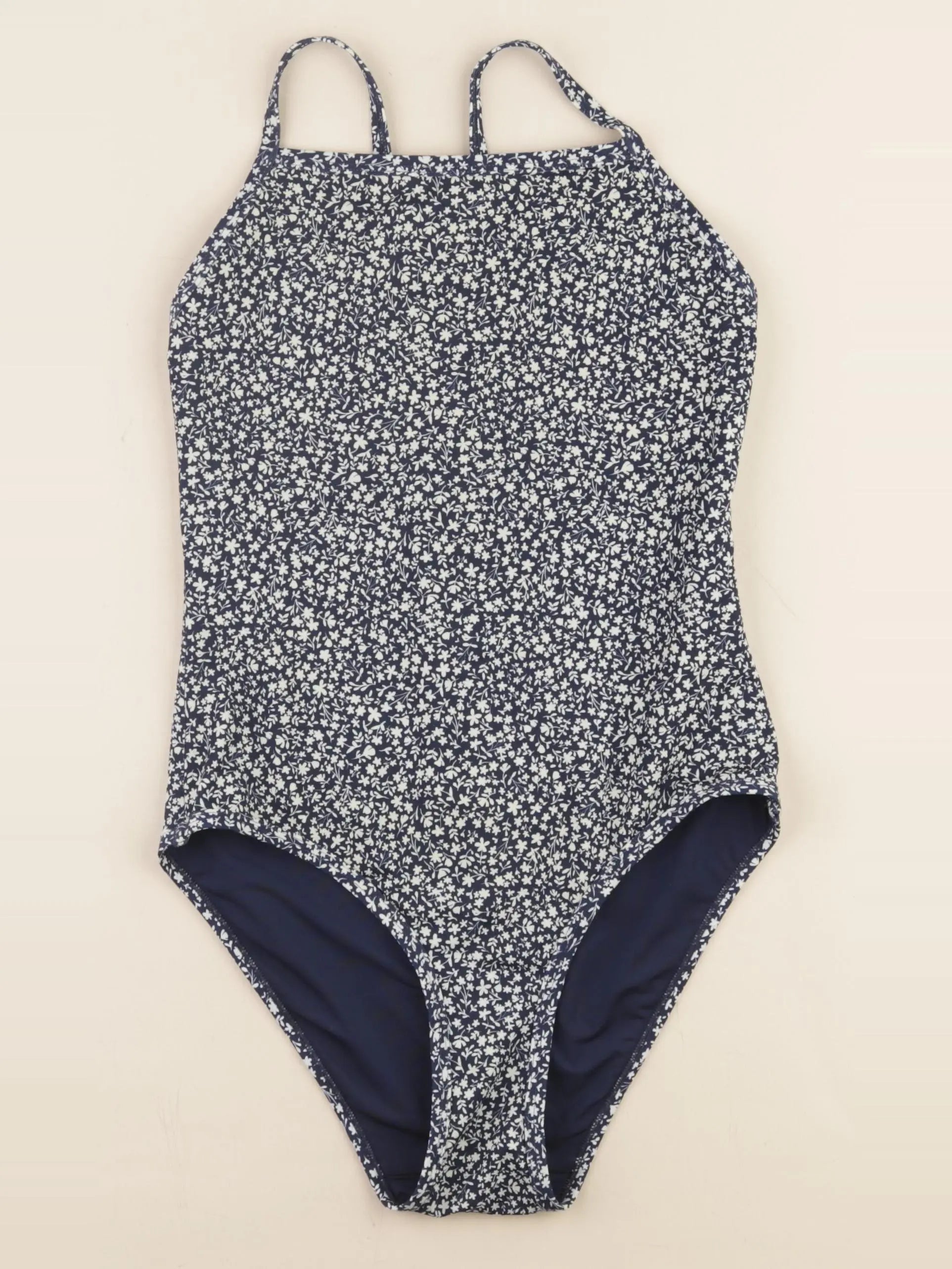 H&M - maillot de bain bleu, blanc - 12/14 ans
