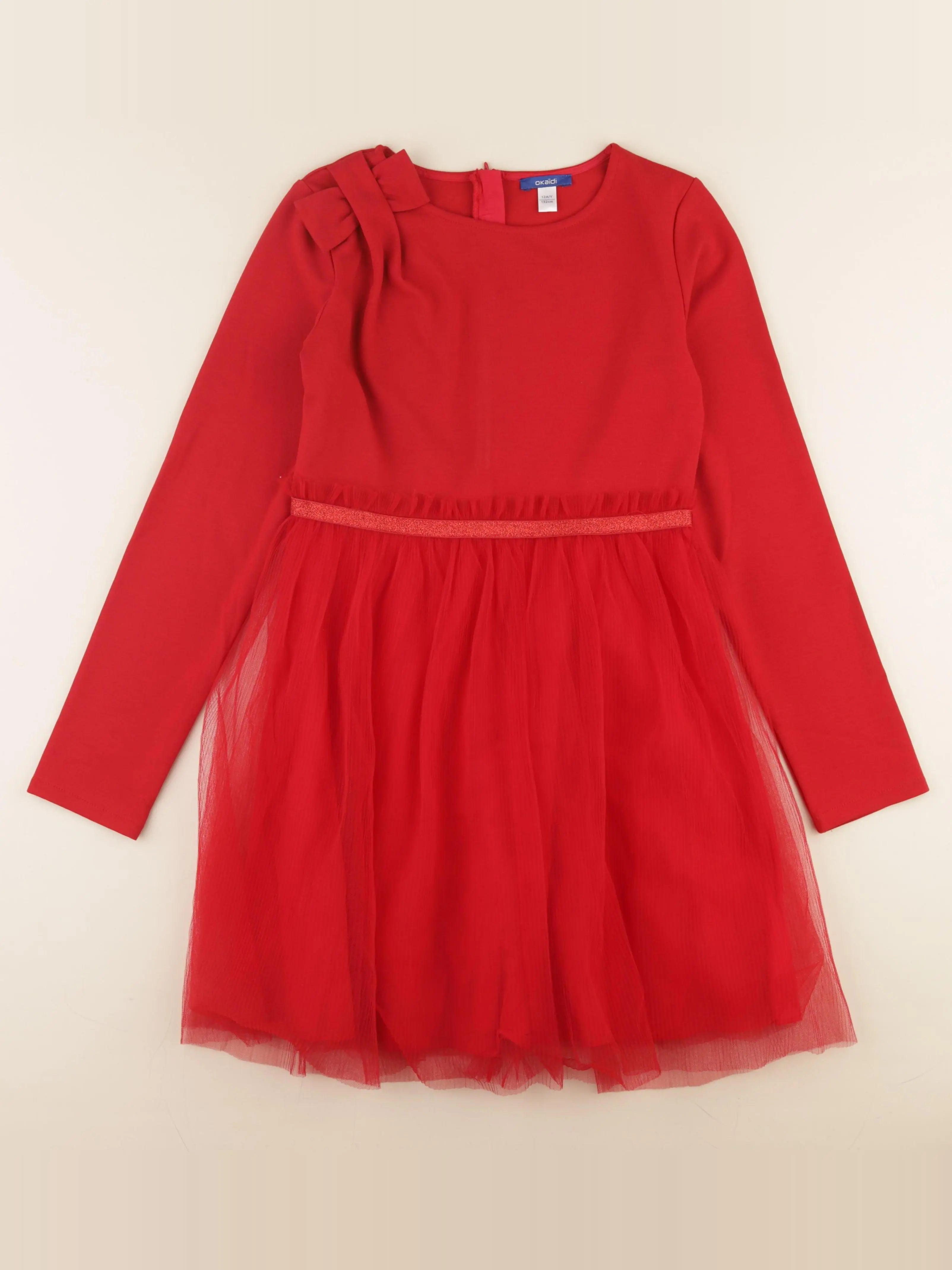 Okaidi - robe rouge - 12 ans