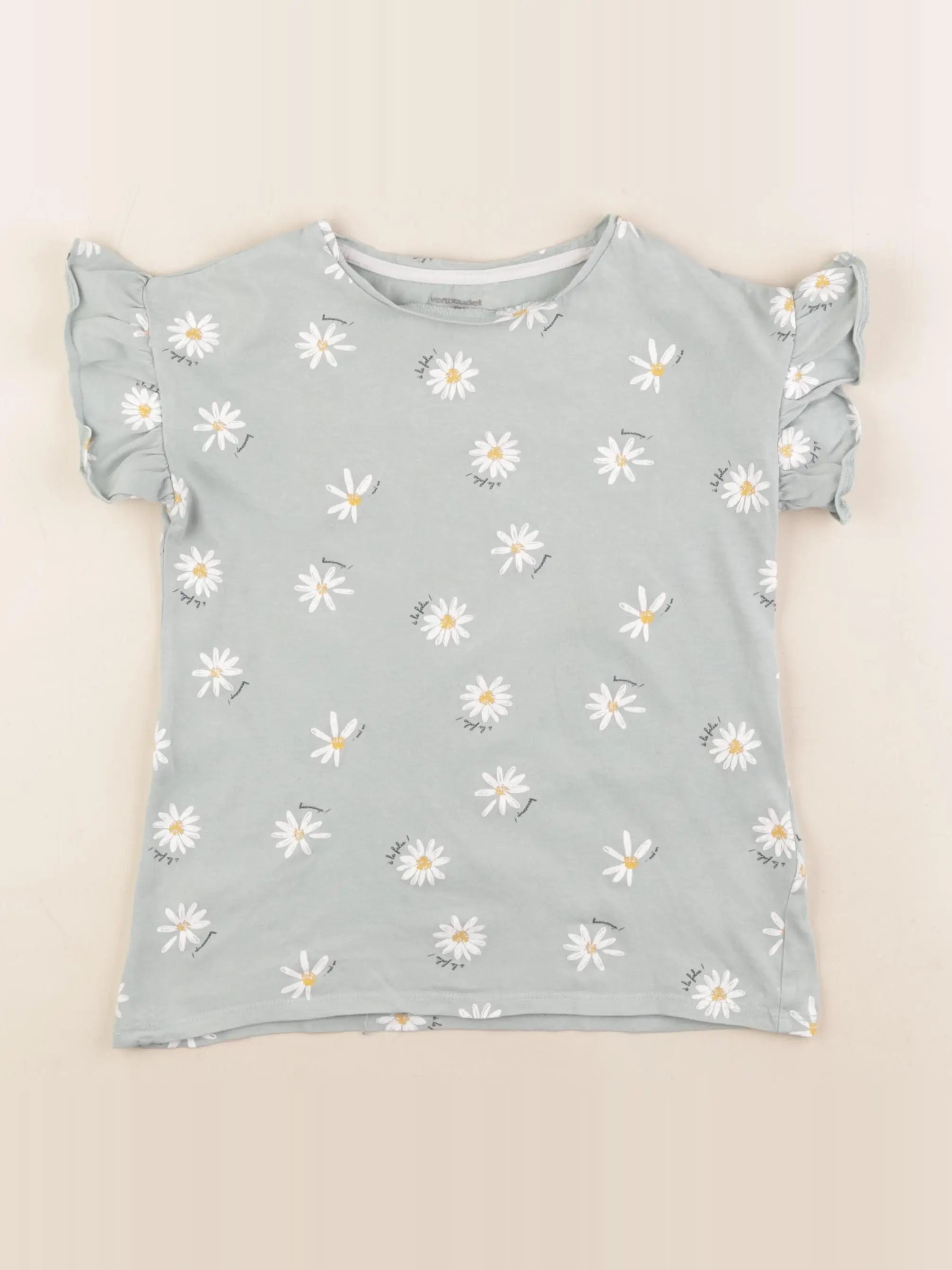 Vertbaudet - tee-shirt vert - 8 ans