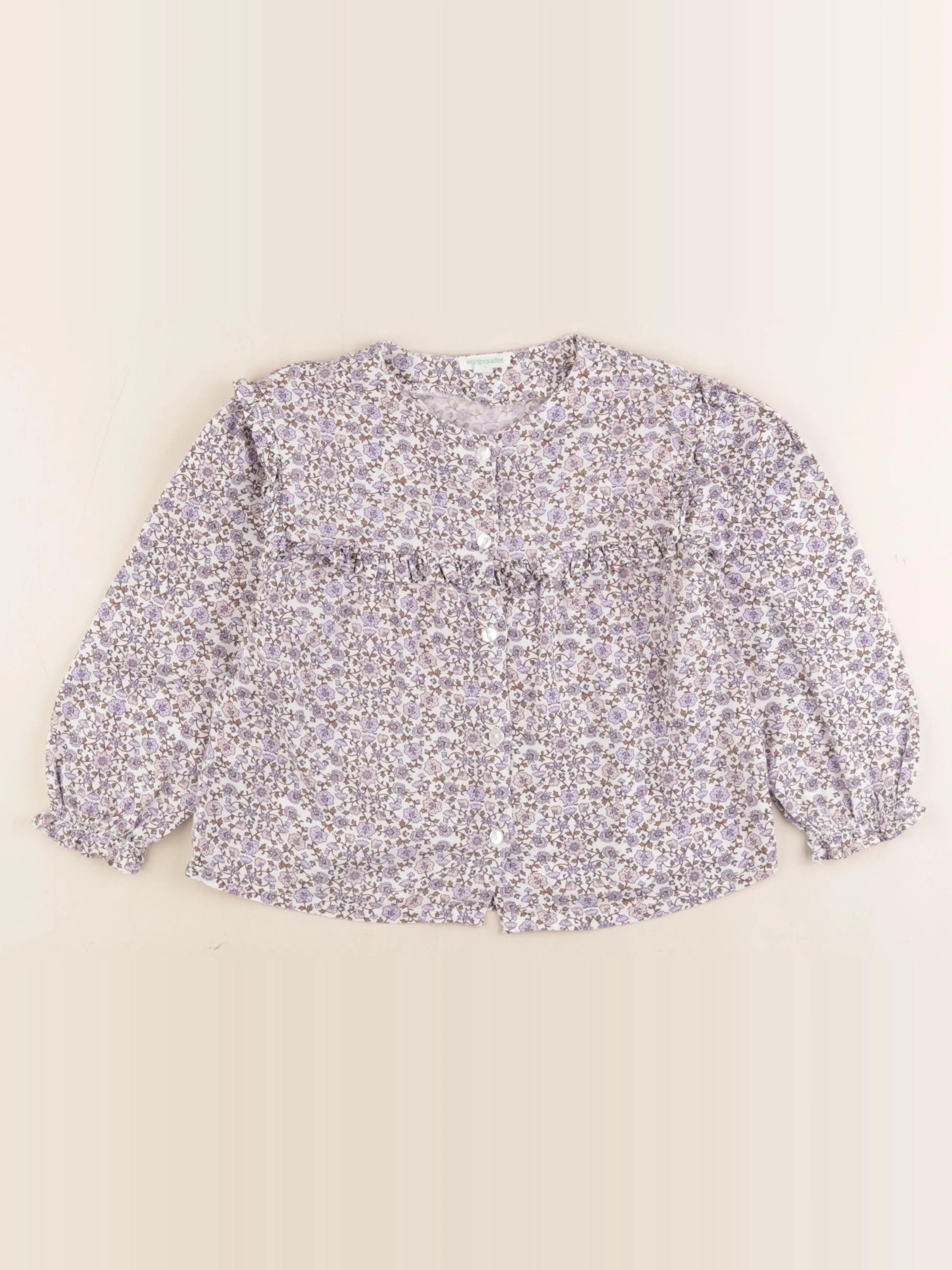 Vertbaudet - blouse violet - 6 ans