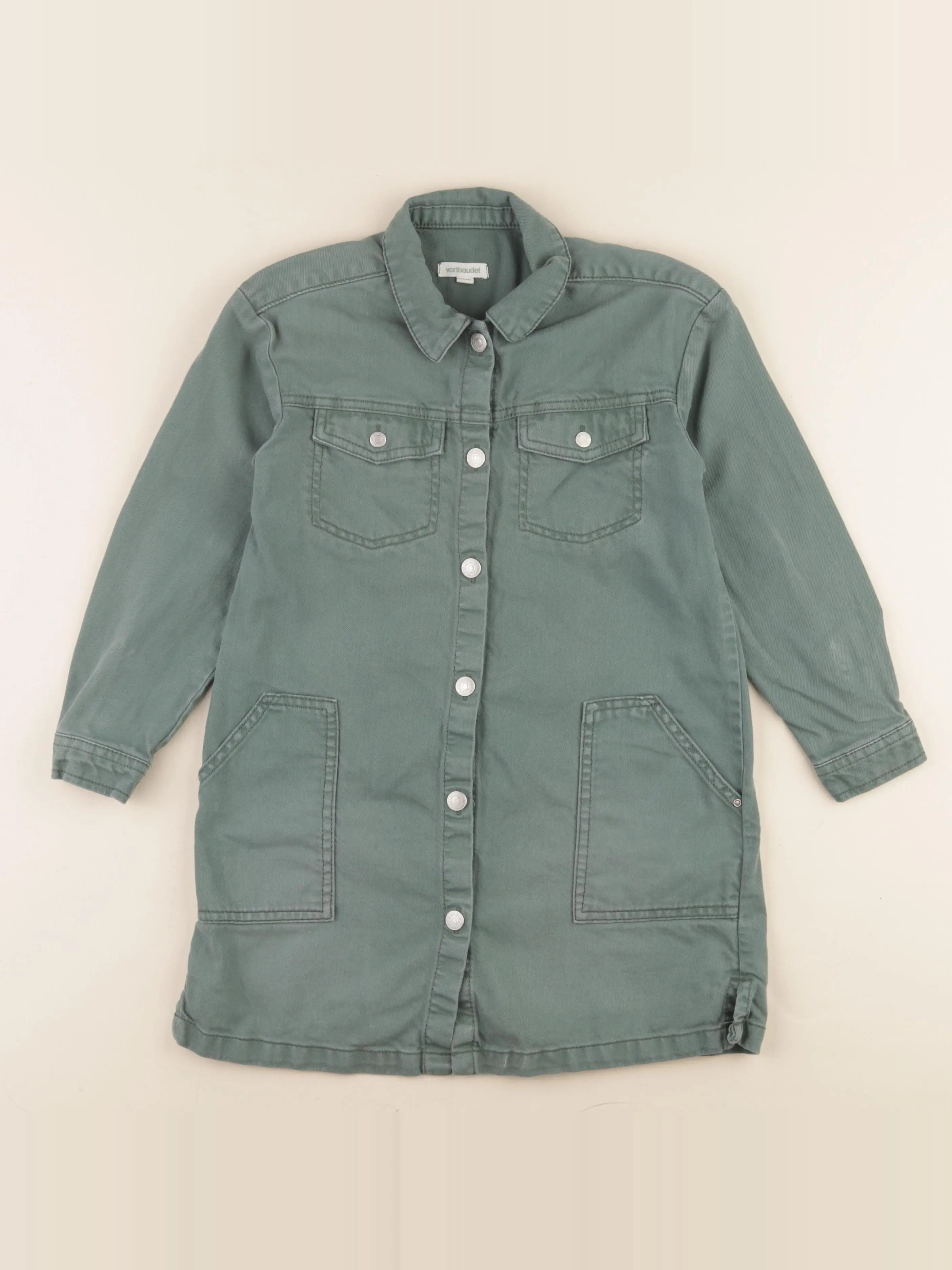 Vertbaudet - robe vert - 8 ans