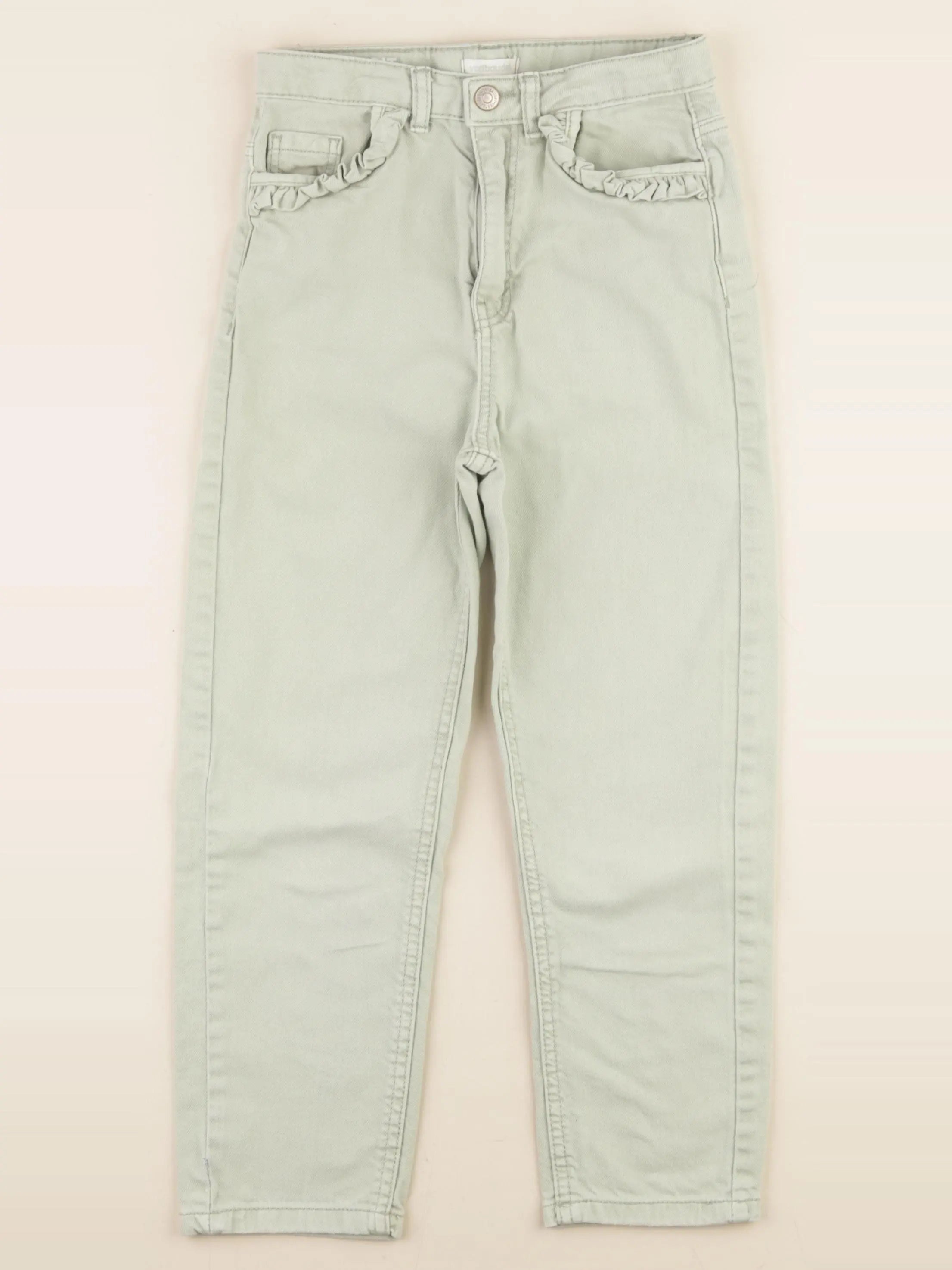 Vertbaudet - jean vert - 8 ans