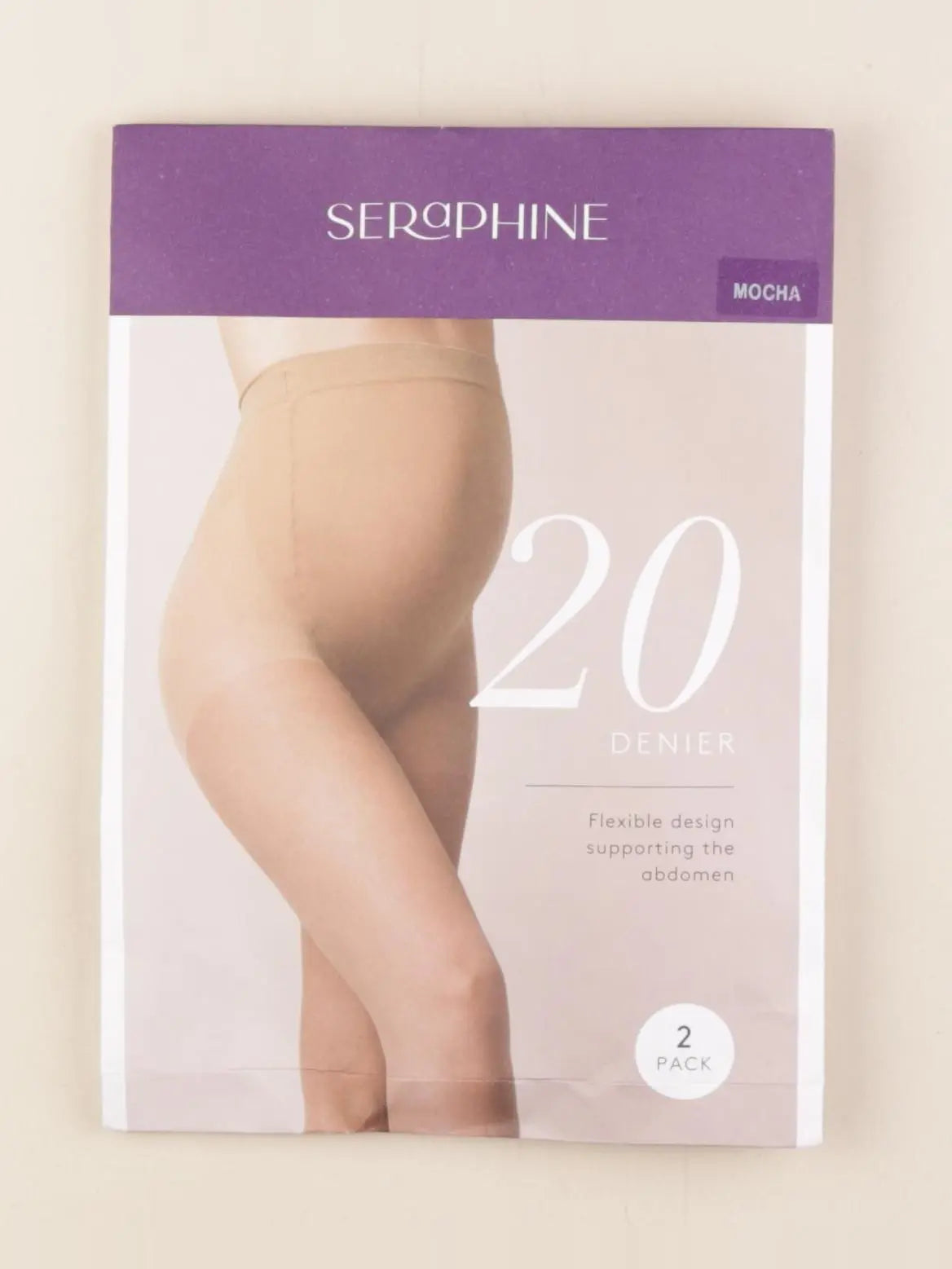Seraphine - lot de 2 collants grossesse beige - 38 à 42