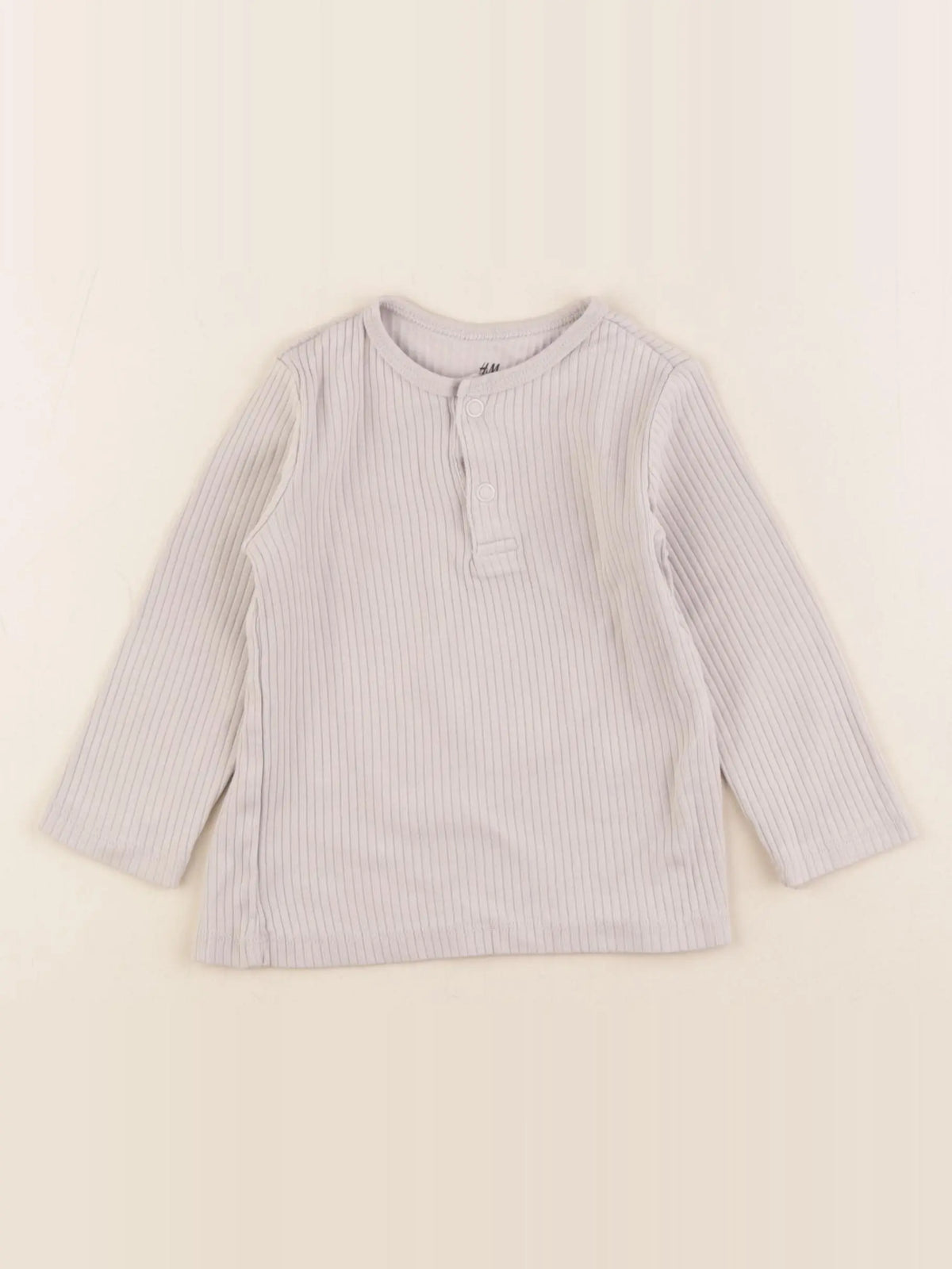 H&M - tee-shirt beige - 9/12 mois