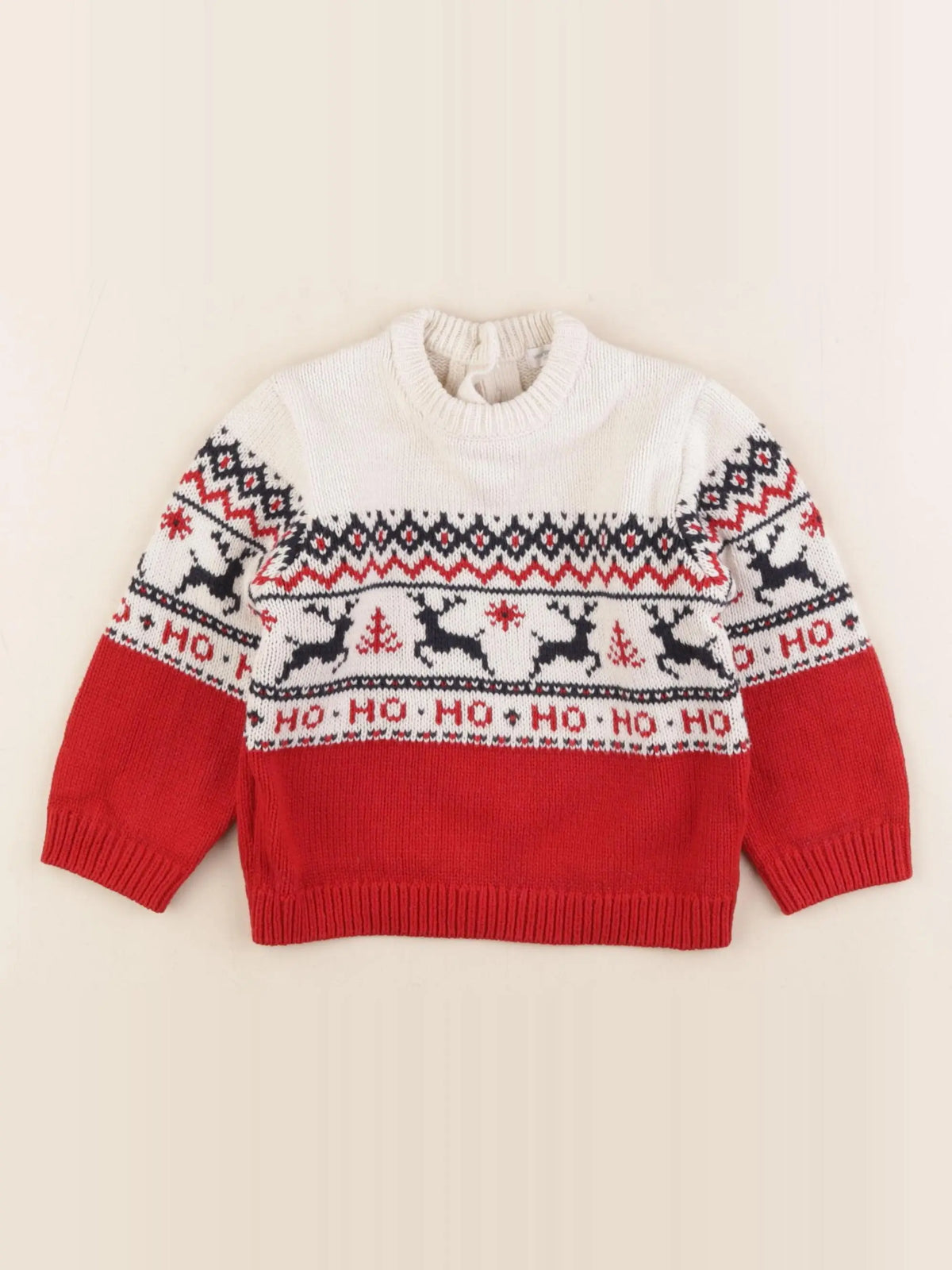Vertbaudet - pull multicolore - 18 mois