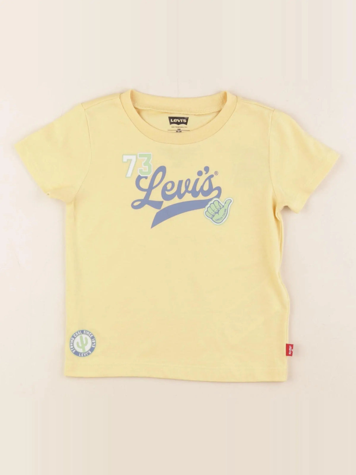 Levi's - tee-shirt jaune - 18 mois
