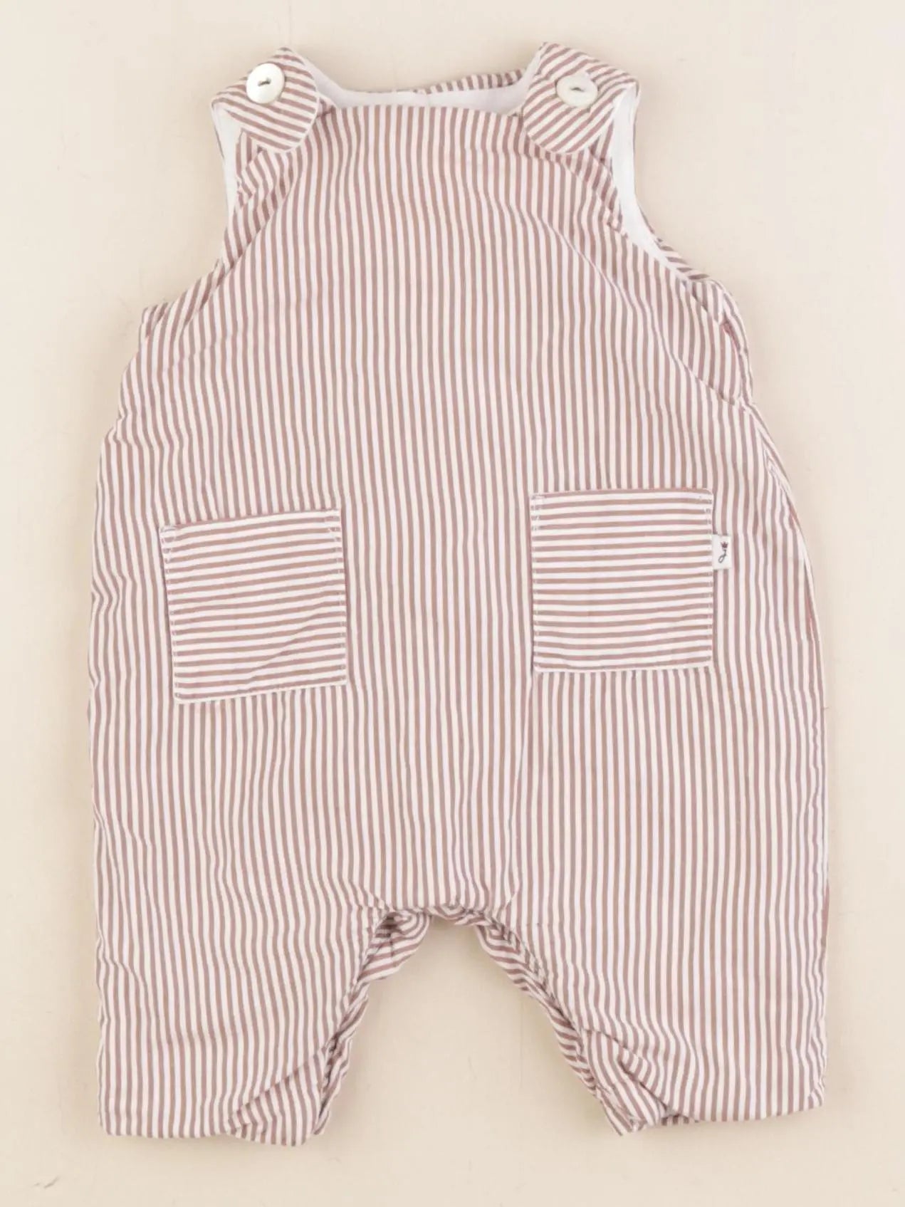 Jacadi - combinaison doublé marron - 1 mois