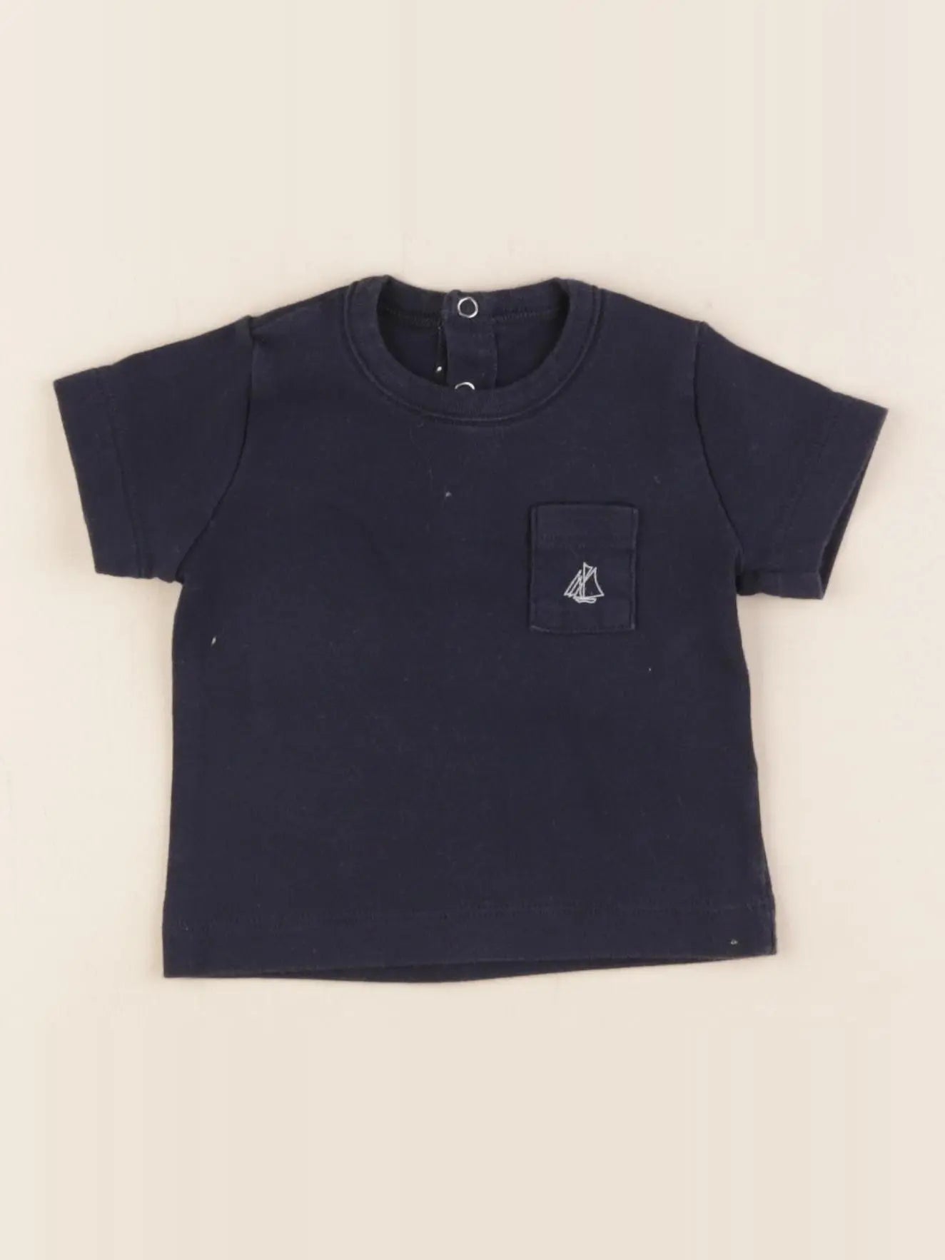 Petit Bateau - tee-shirt bleu - 3 mois