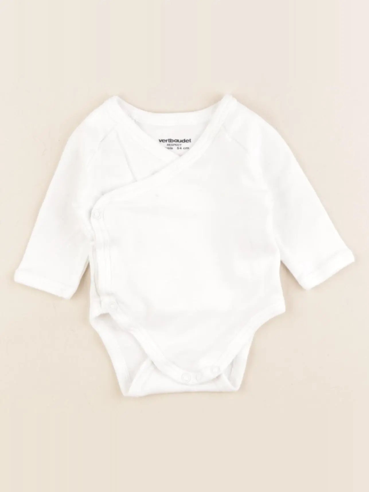 Vertbaudet - body blanc - 1 mois