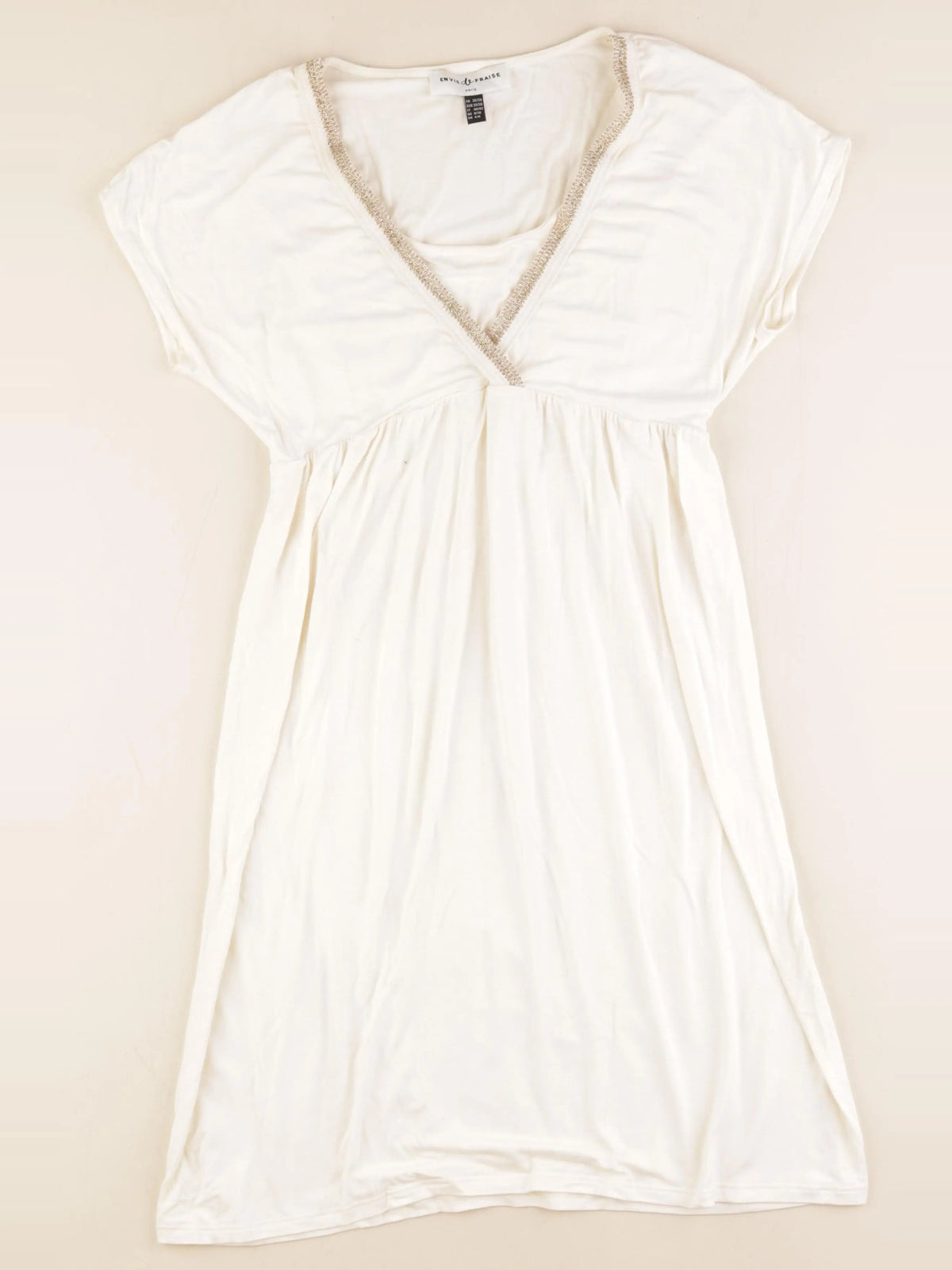 Envie de fraise - robe allaitement, grossesse blanc - 36 à 38