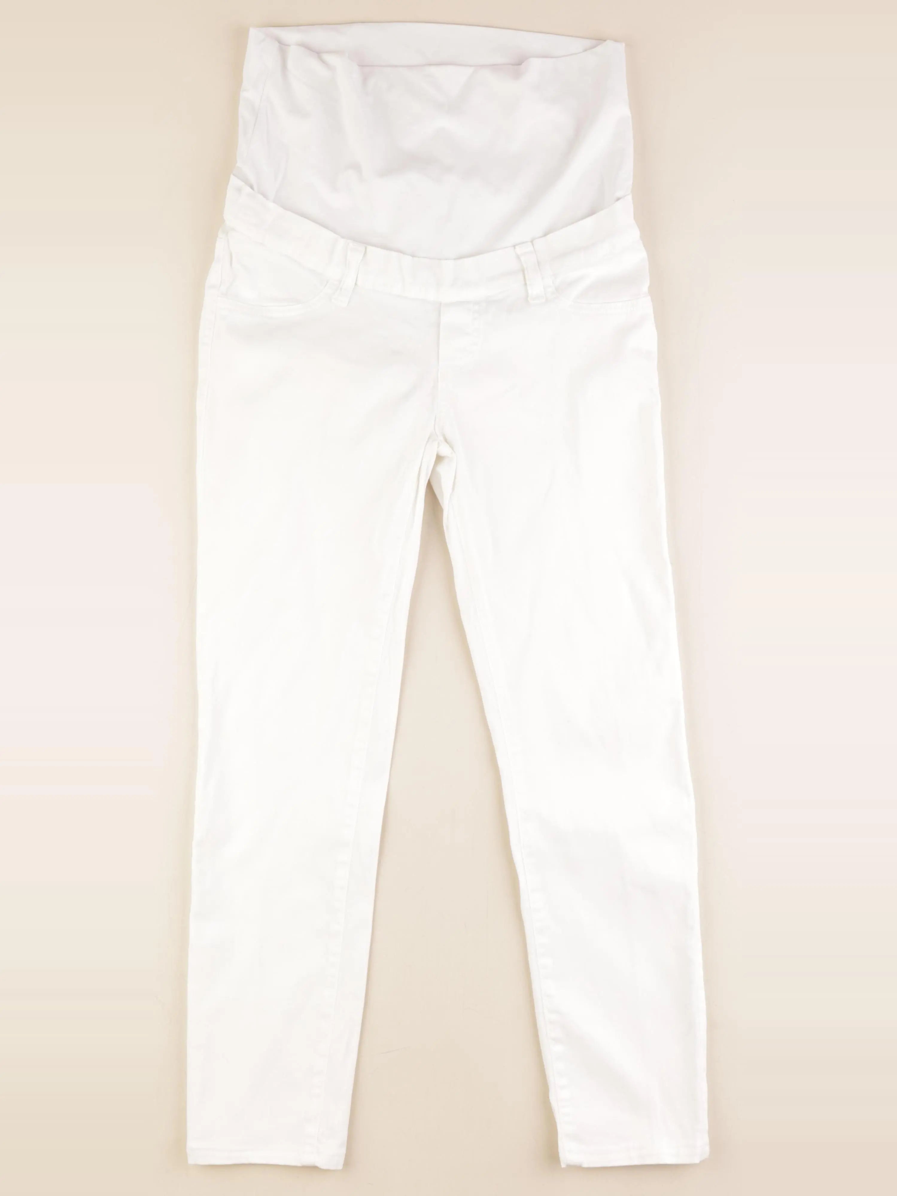 Envie de fraise - jean grossesse blanc - 36