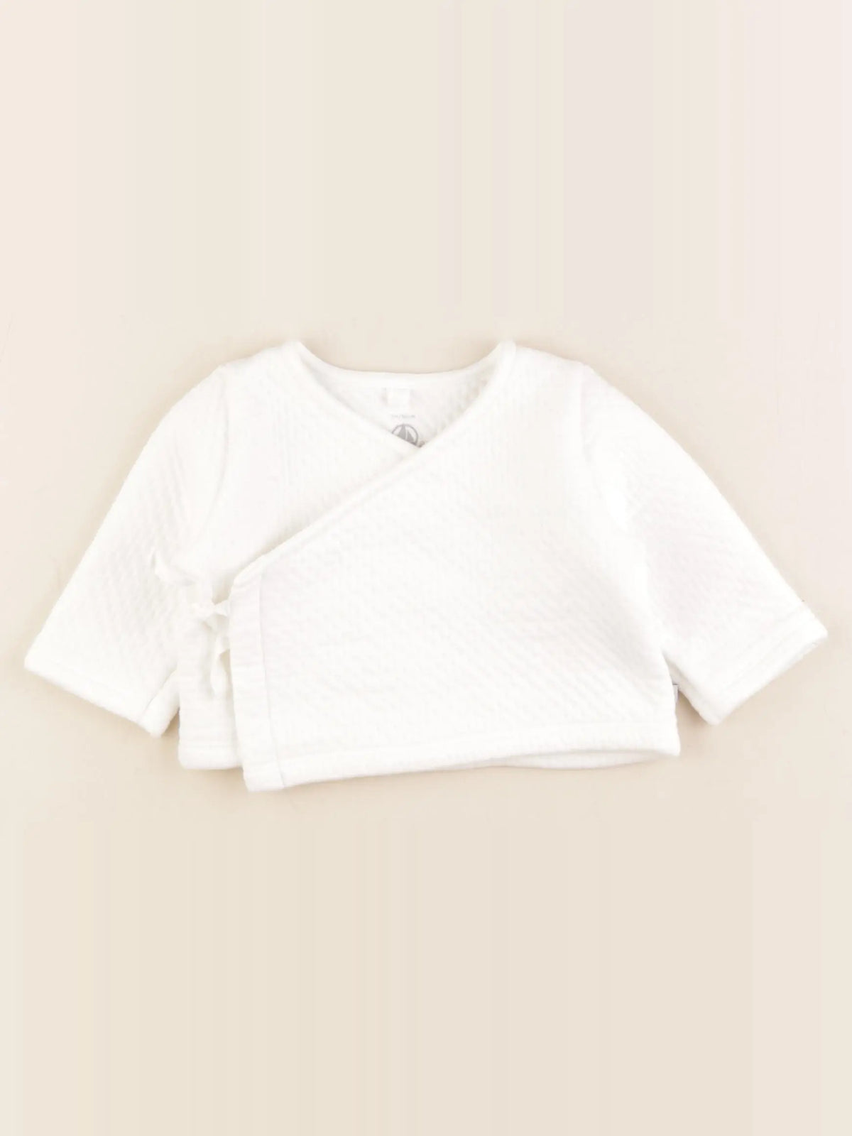 Petit Bateau - sweat blanc - 3 mois