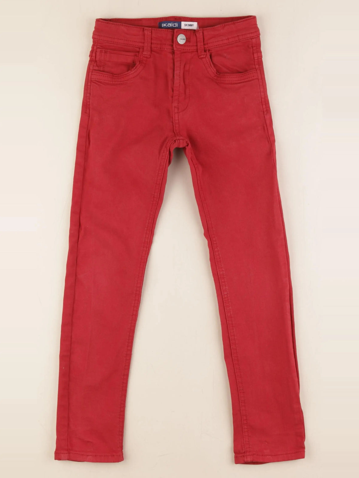 Okaidi - pantalon rouge - 7 ans