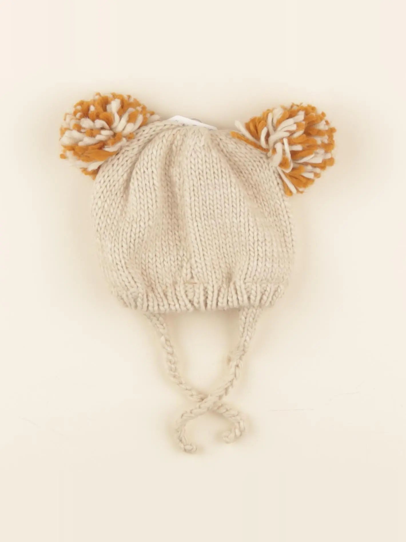 Zara - bonnet beige, marron - 12/24 mois