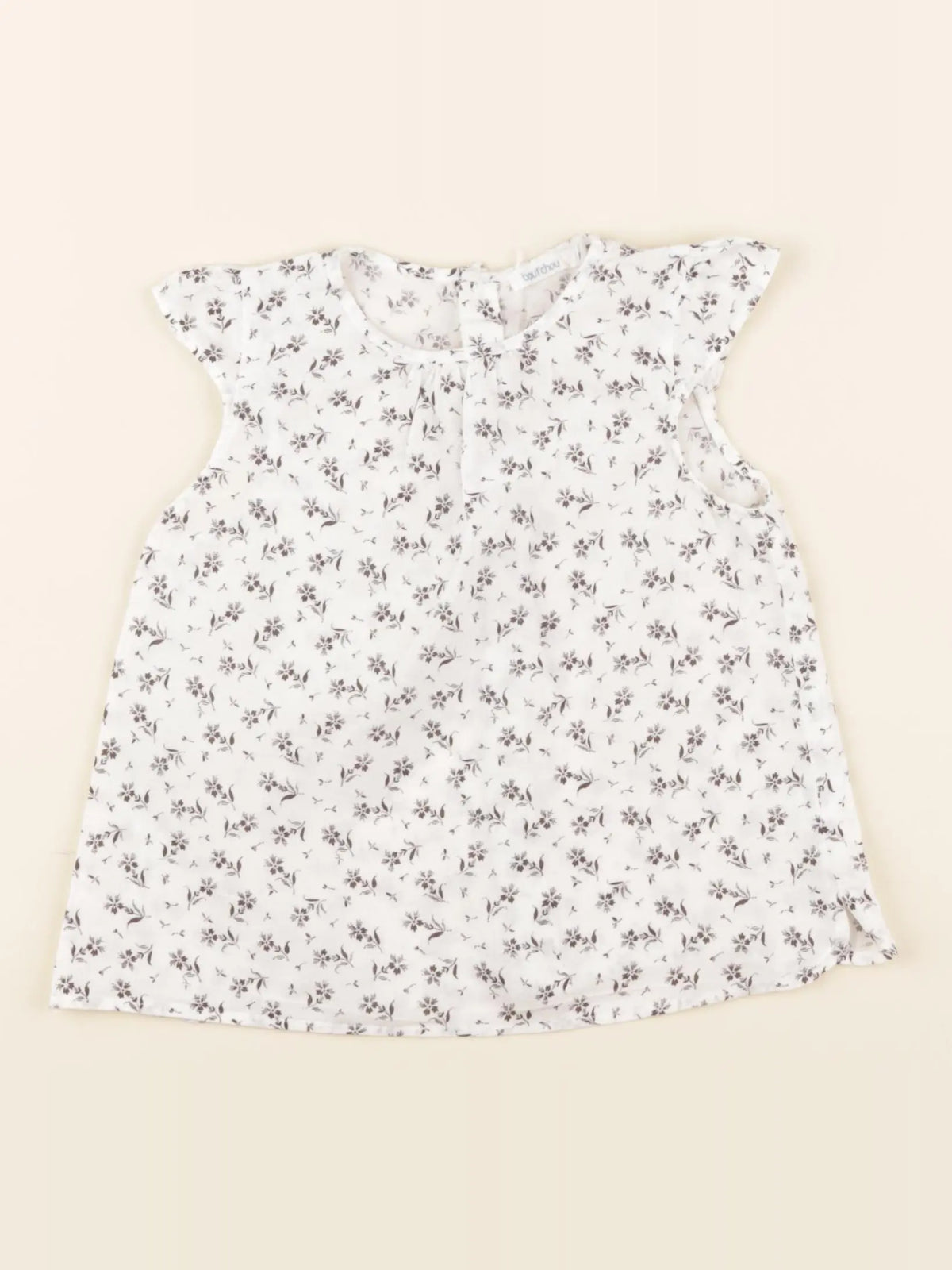 Boutchou - blouse blanc, noir - 18 mois