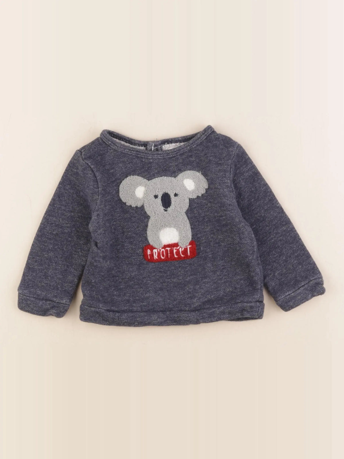 Boutchou - sweat bleu - 9 mois