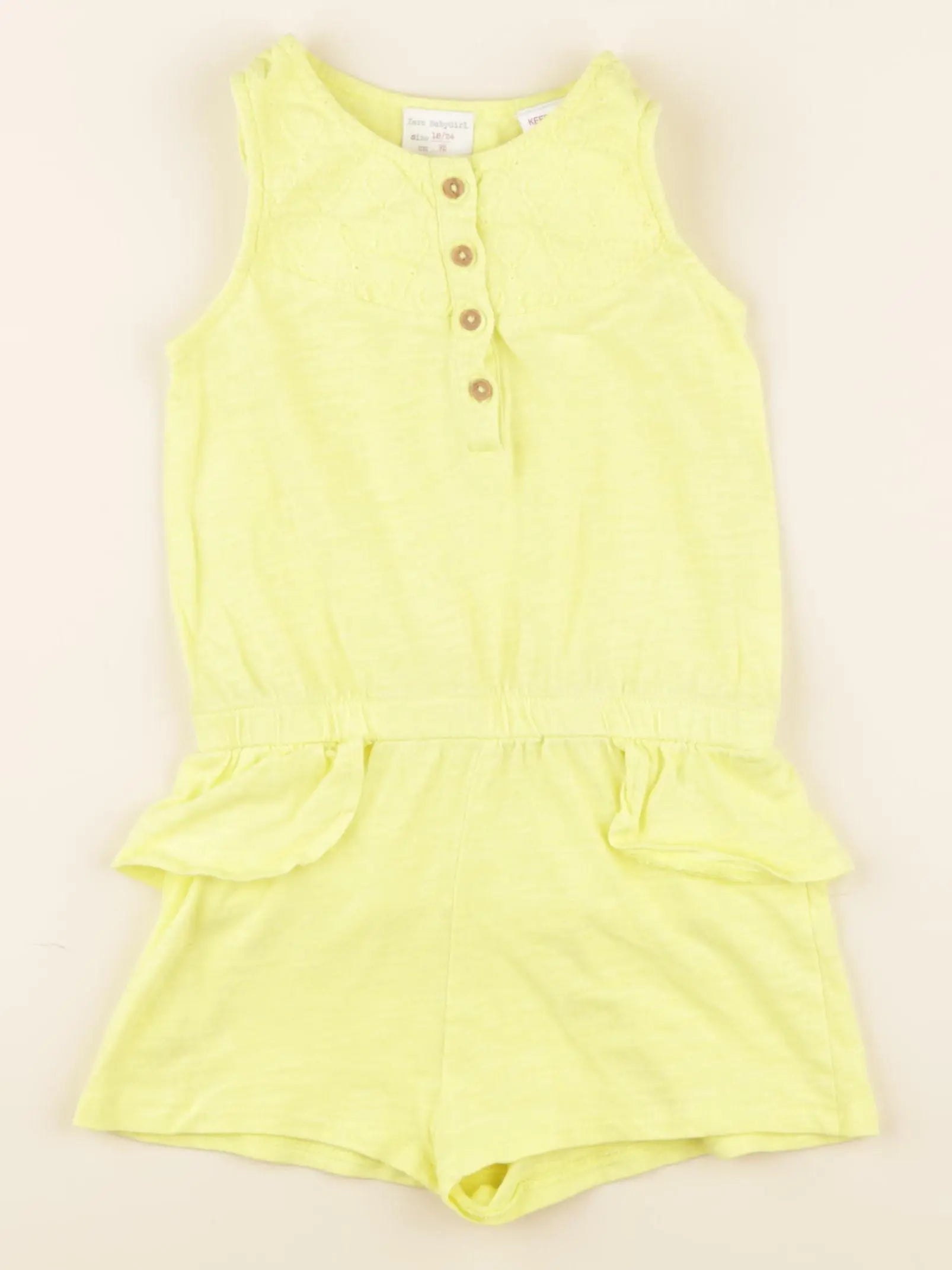 Zara - combinaison jaune - 18/24 mois