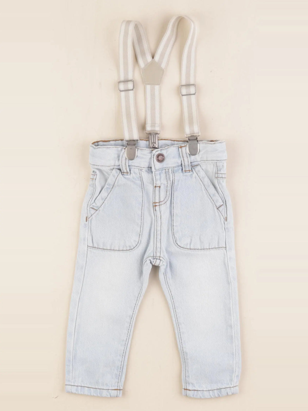 Vertbaudet - jean bleu - 3 mois