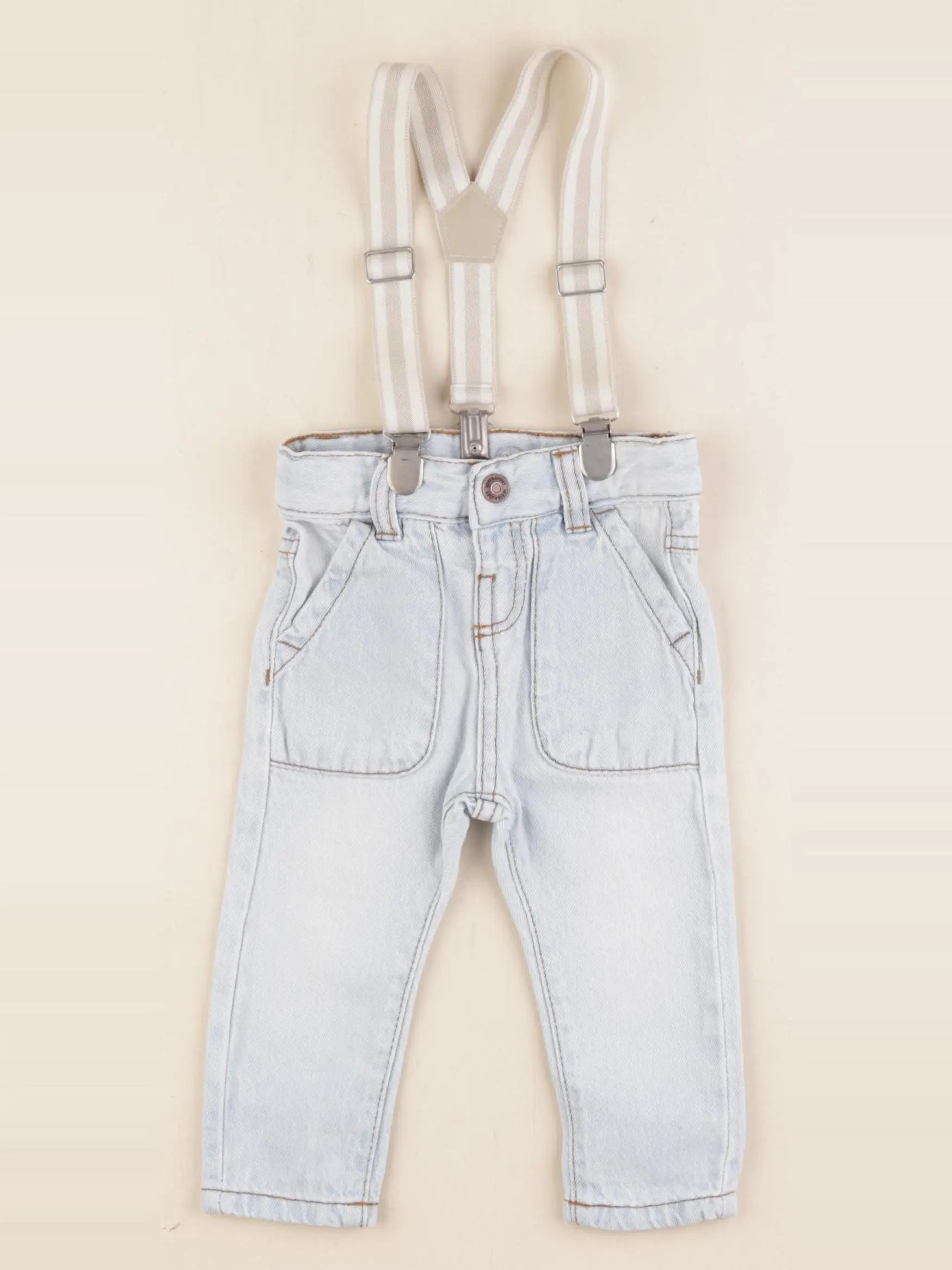 Vertbaudet - jean bleu - 3 mois