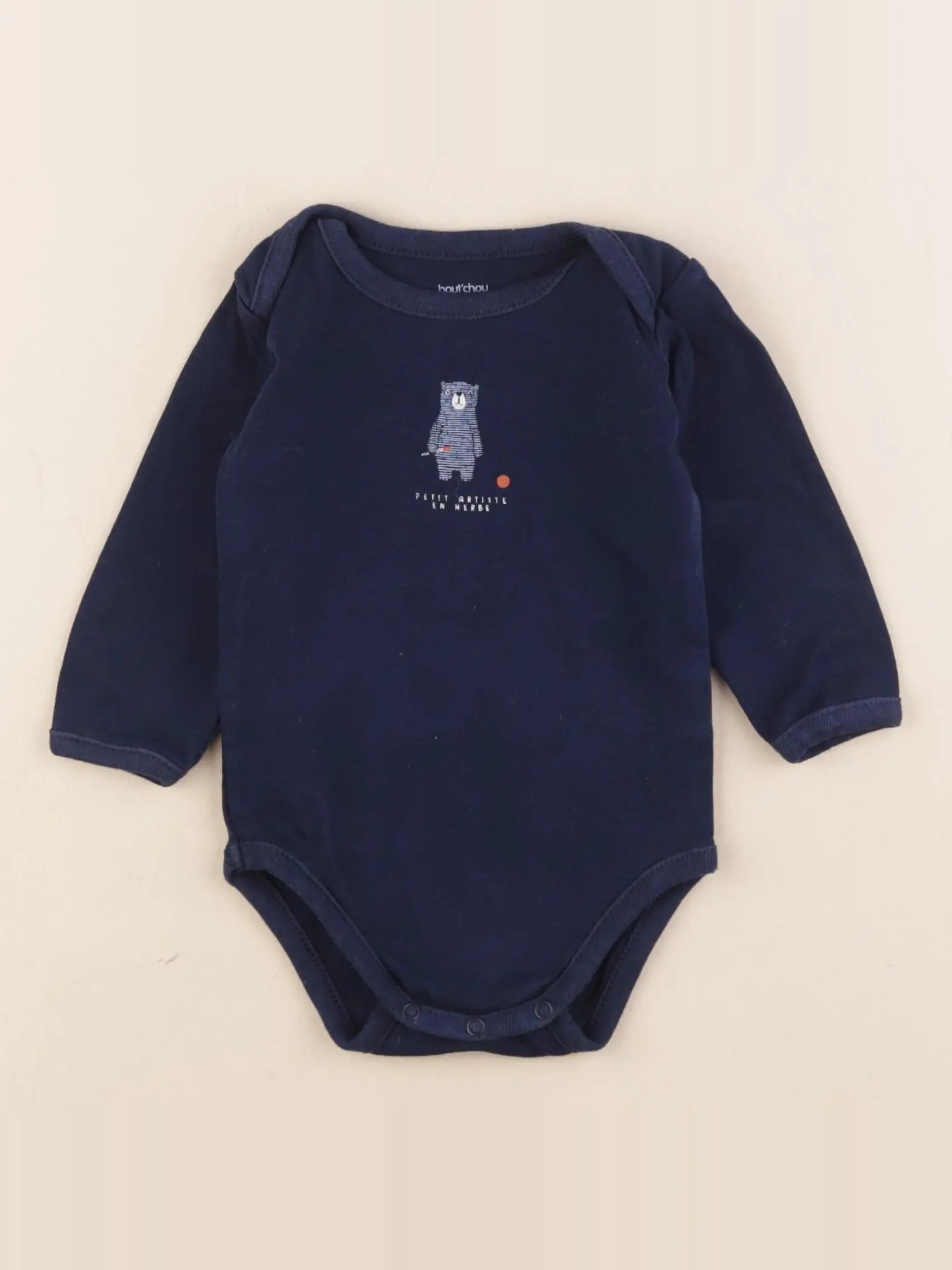 Boutchou - body bleu - 12 mois
