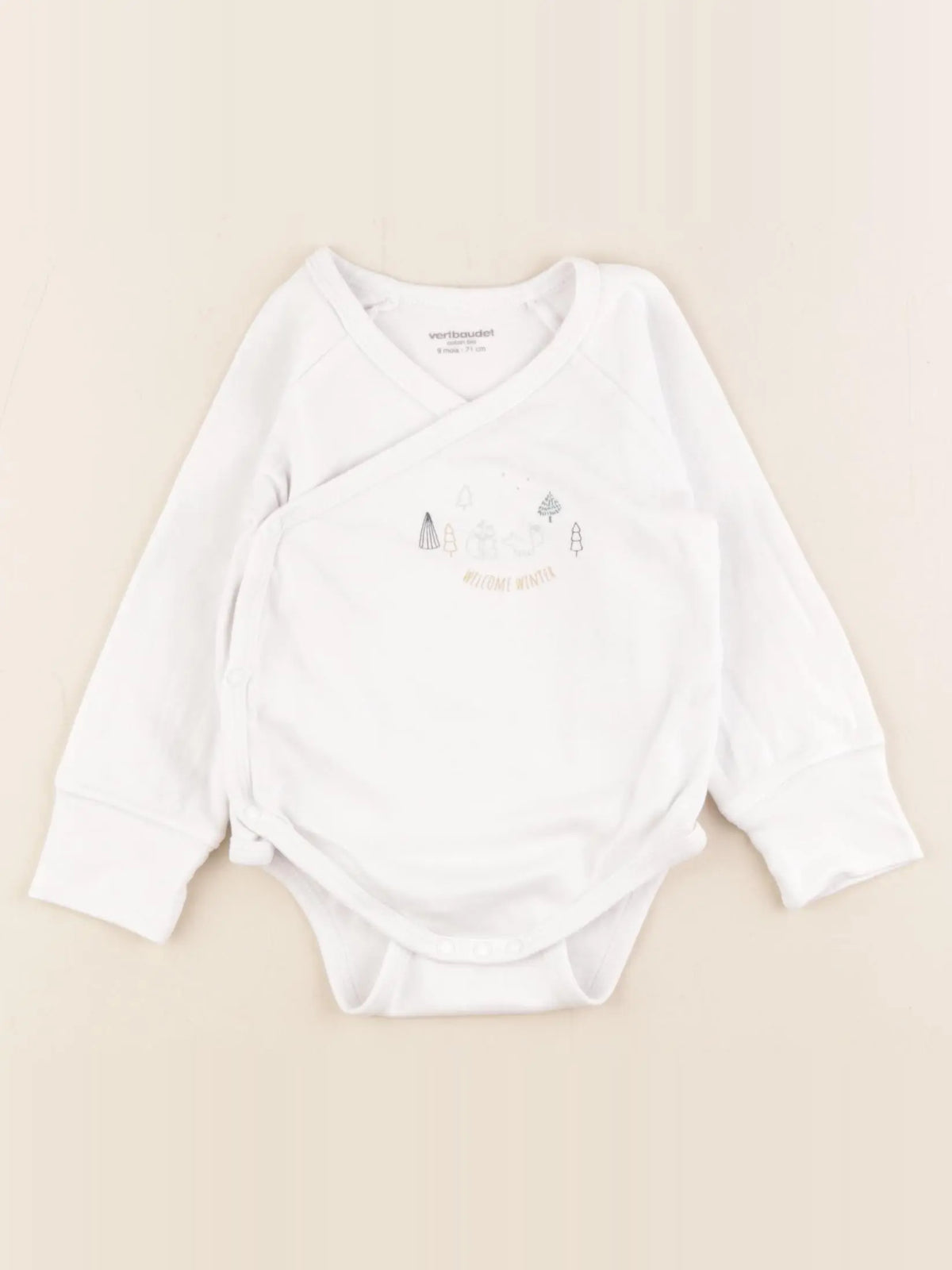 Vertbaudet - body blanc - 9 mois