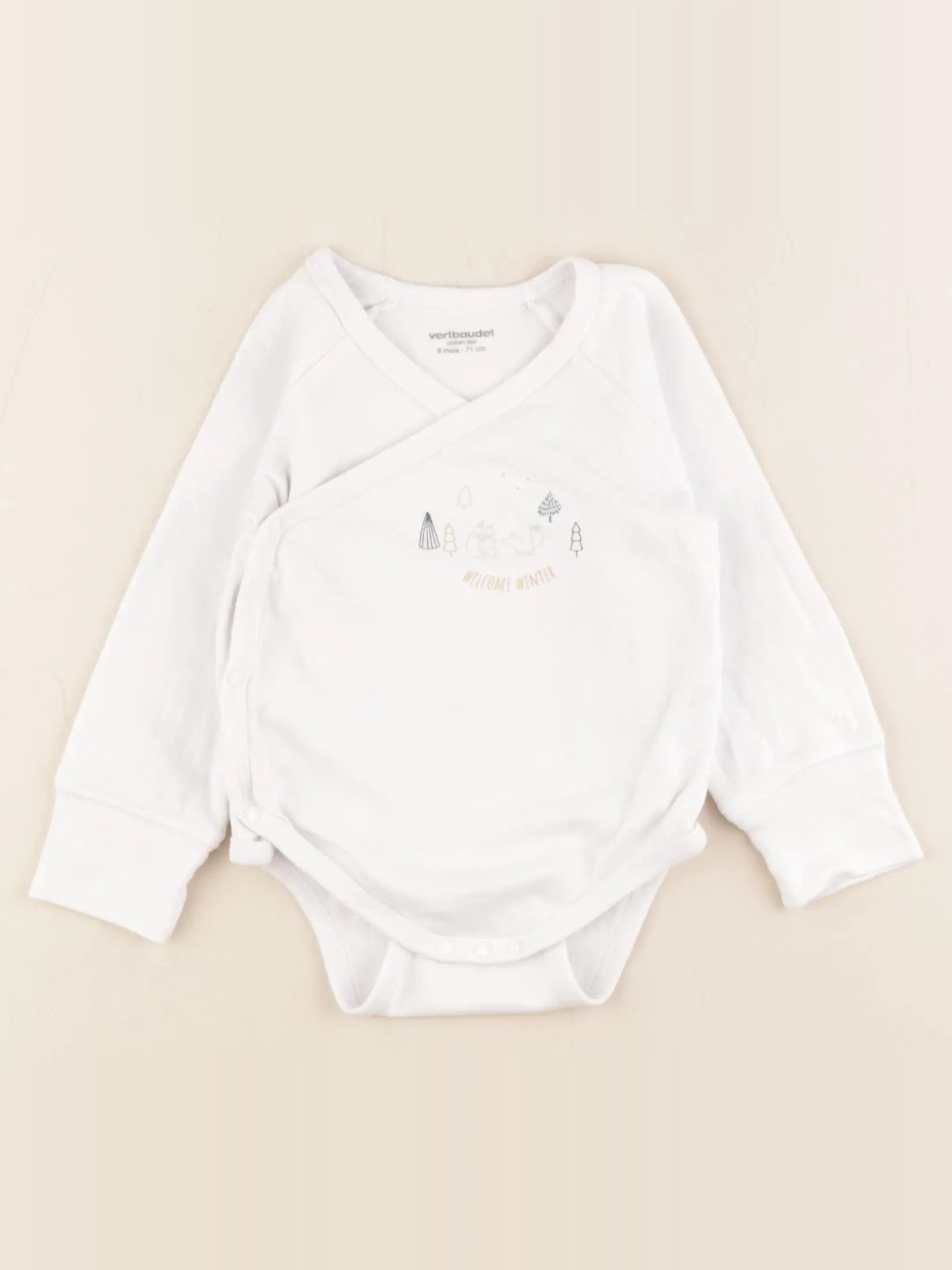 Vertbaudet - body blanc - 9 mois