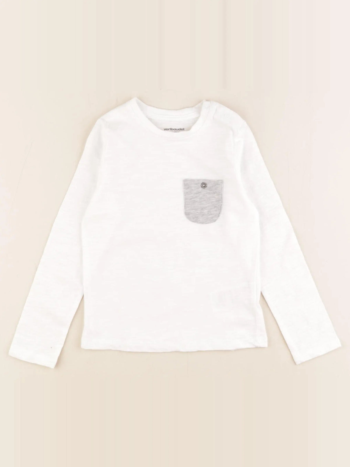 Vertbaudet - tee-shirt blanc - 3 ans