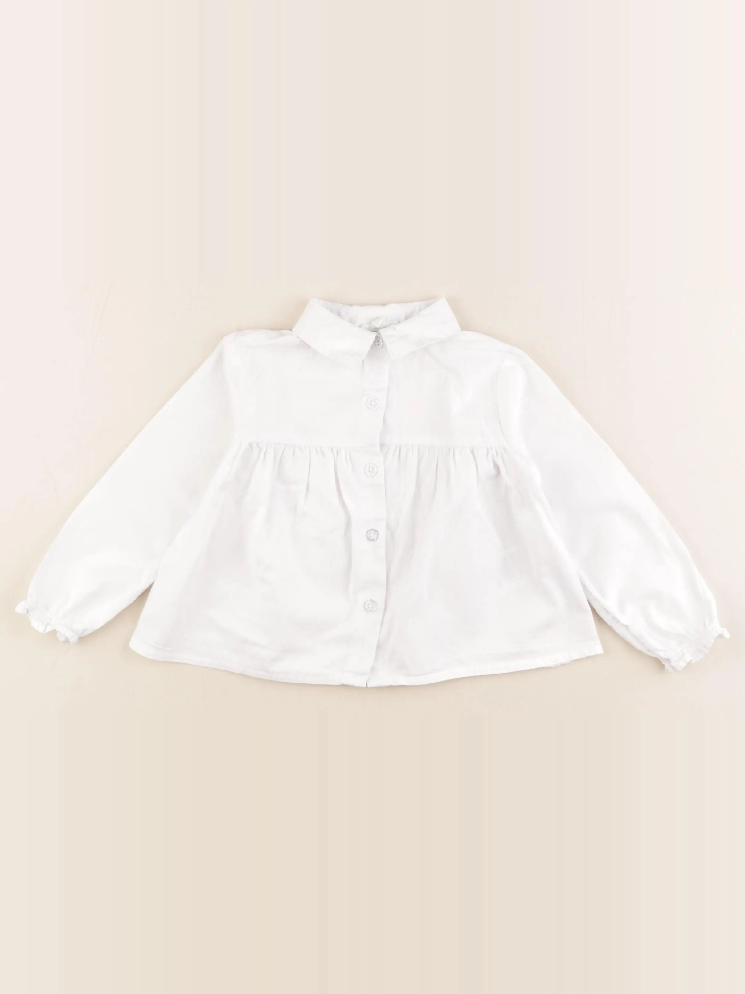 Vertbaudet - blouse blanc - 2 ans