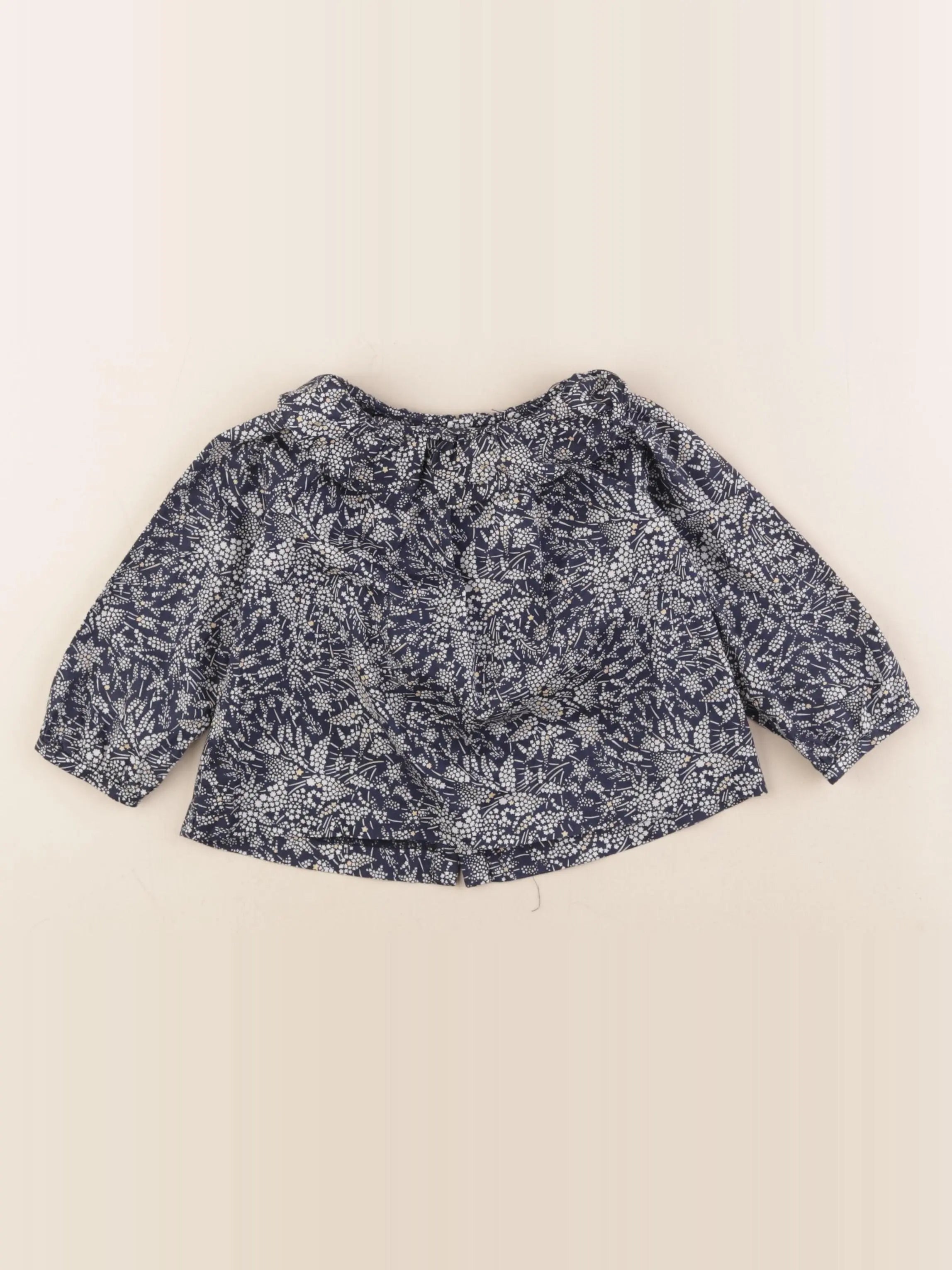 Jacadi - blouse liberty bleu - 18 mois