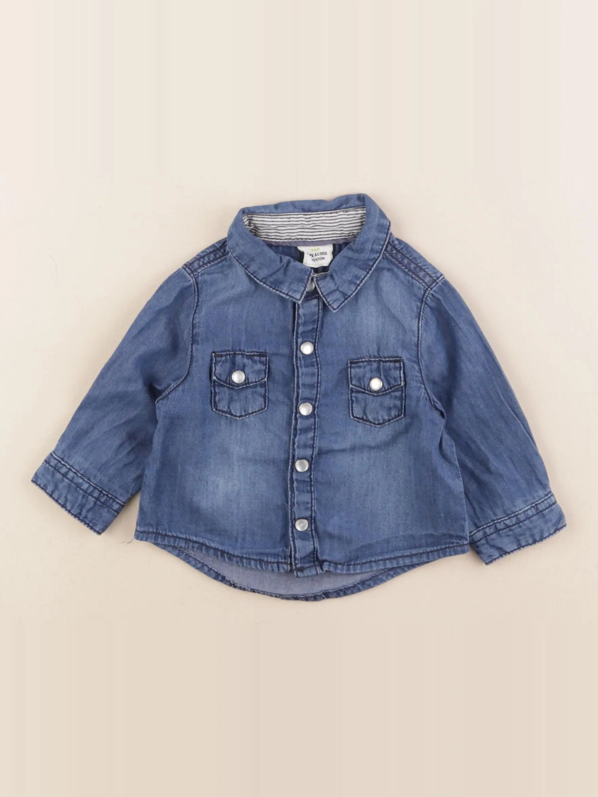 Tape à l'oeil - chemise bleu - 3 mois