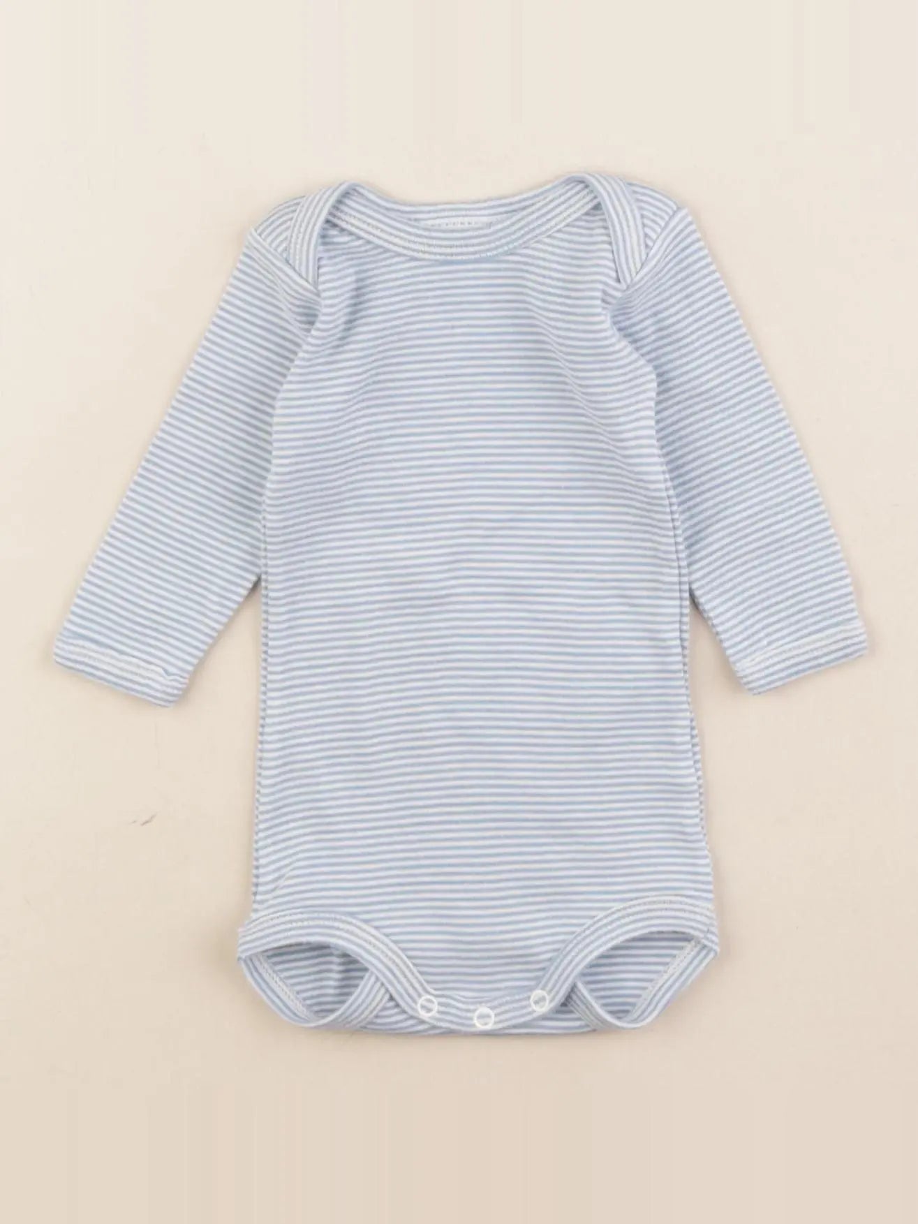Petit Bateau - body bleu - 3 mois