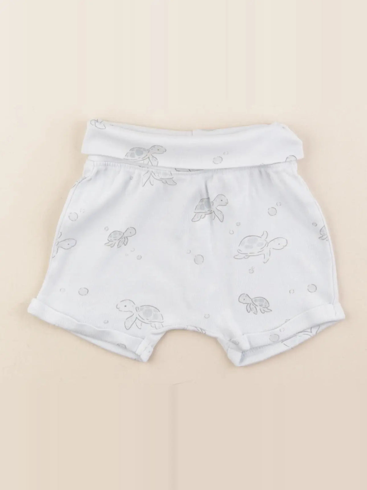 H&M - short bleu - 4/6 mois
