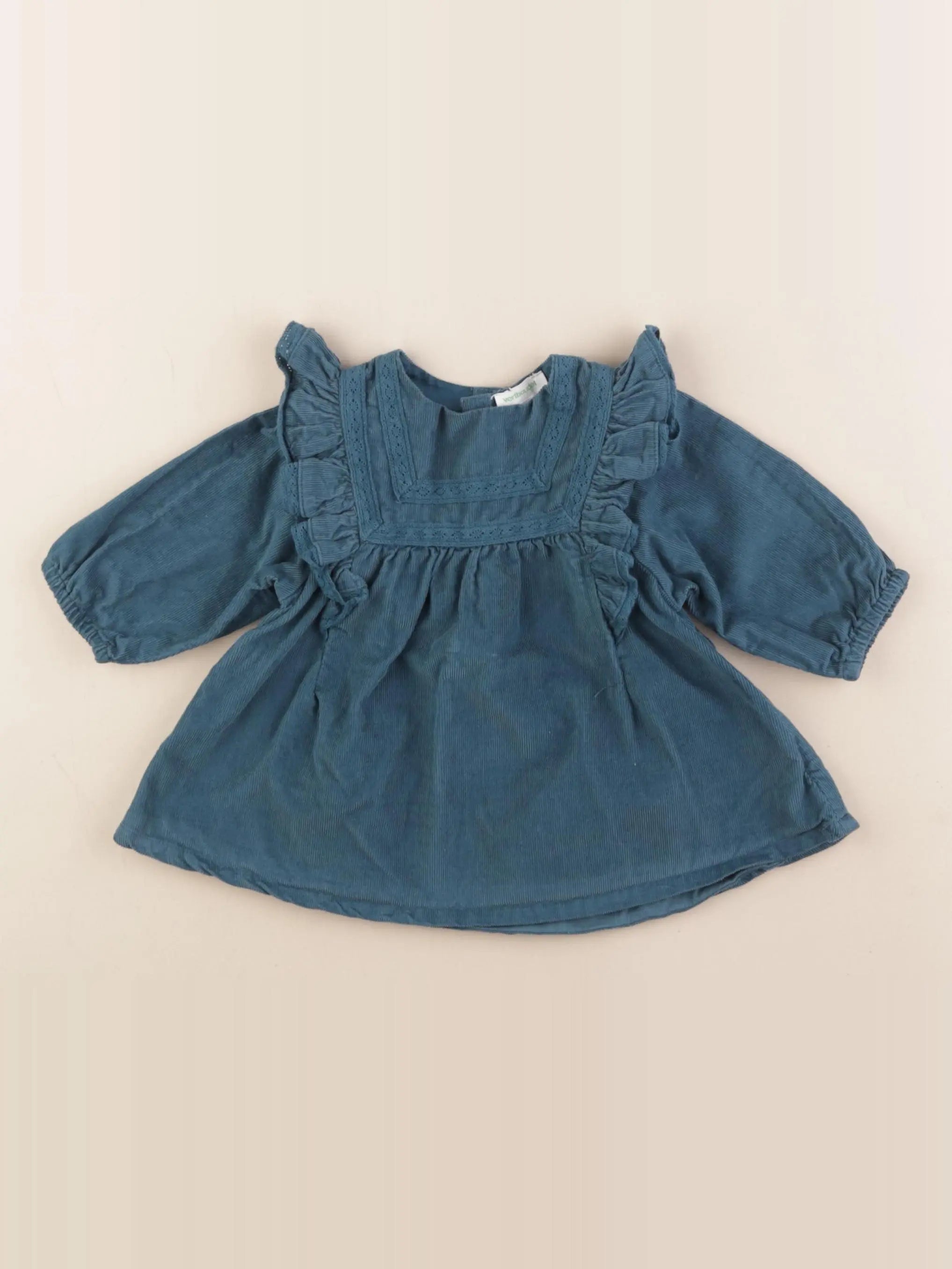 Vertbaudet - robe bleu - 3 mois