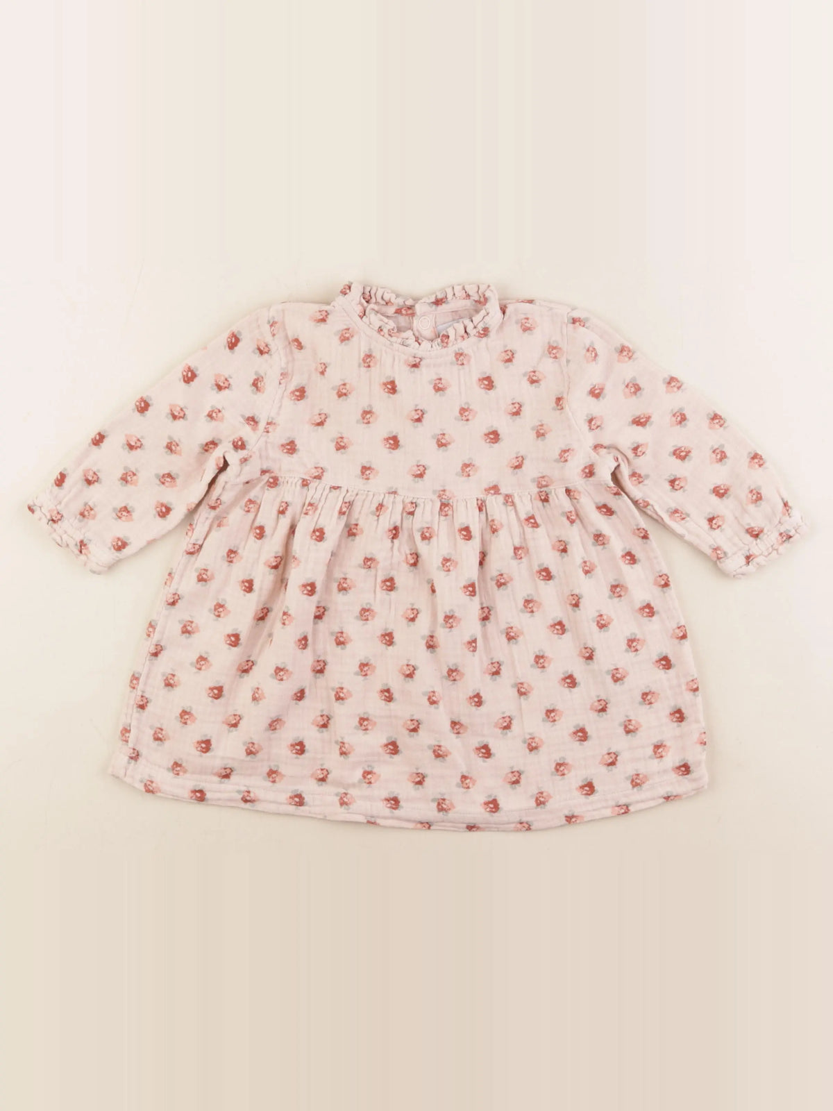 Petit Bateau - robe multicolore - 12 mois